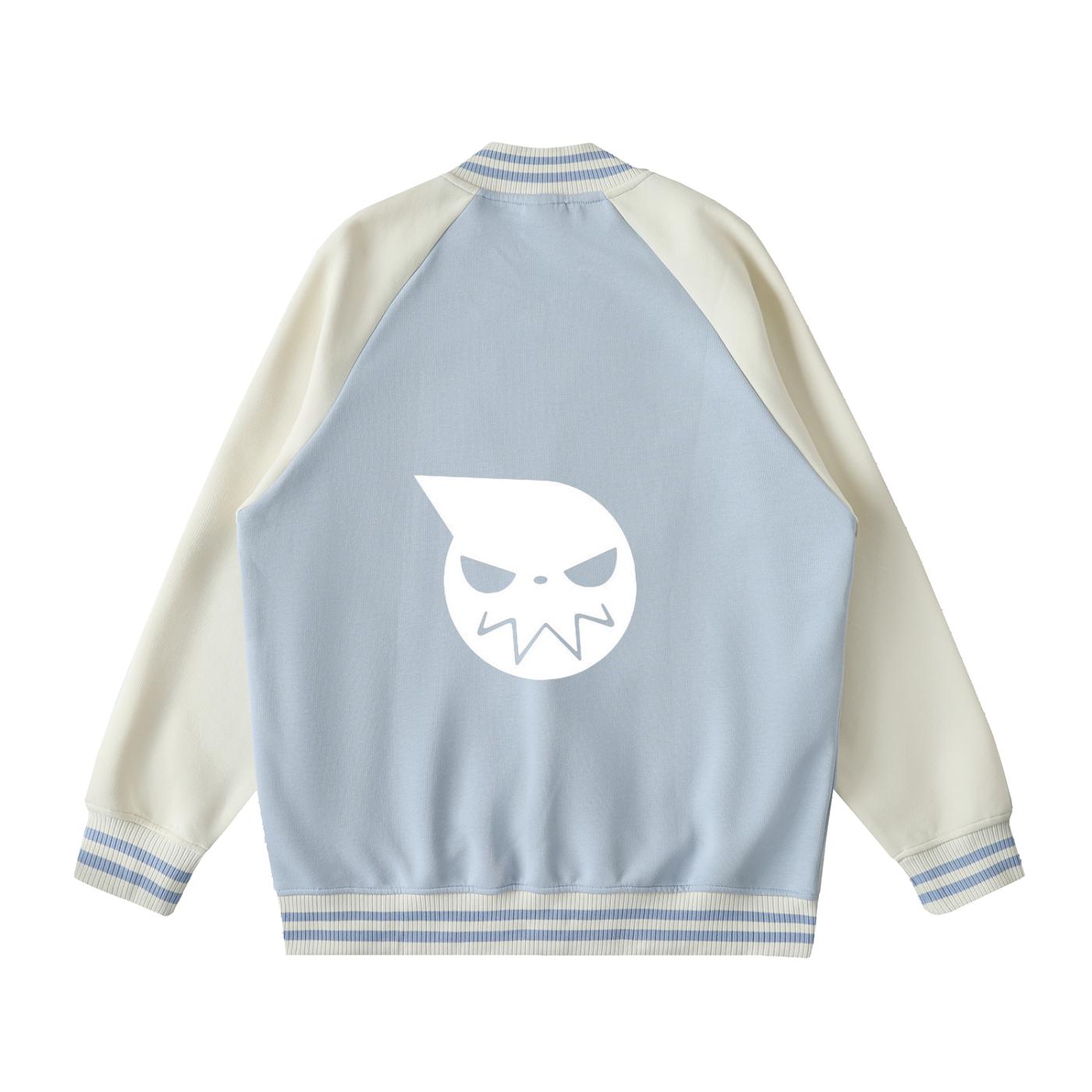 Two Tone Raglan Sleeve Varsity Jacket