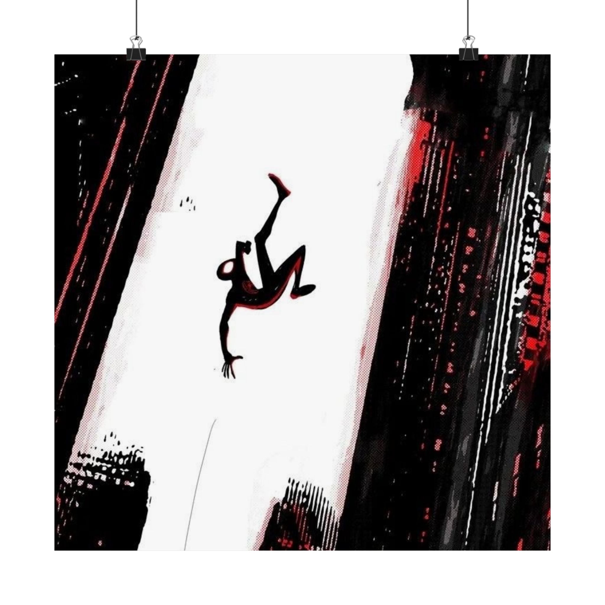 Dynamic Wall Art Prints, Bold Graphic Posters, Home Decor, Gift for Art Lovers, Modern Minimalist Poster, Spider Themed Artwork