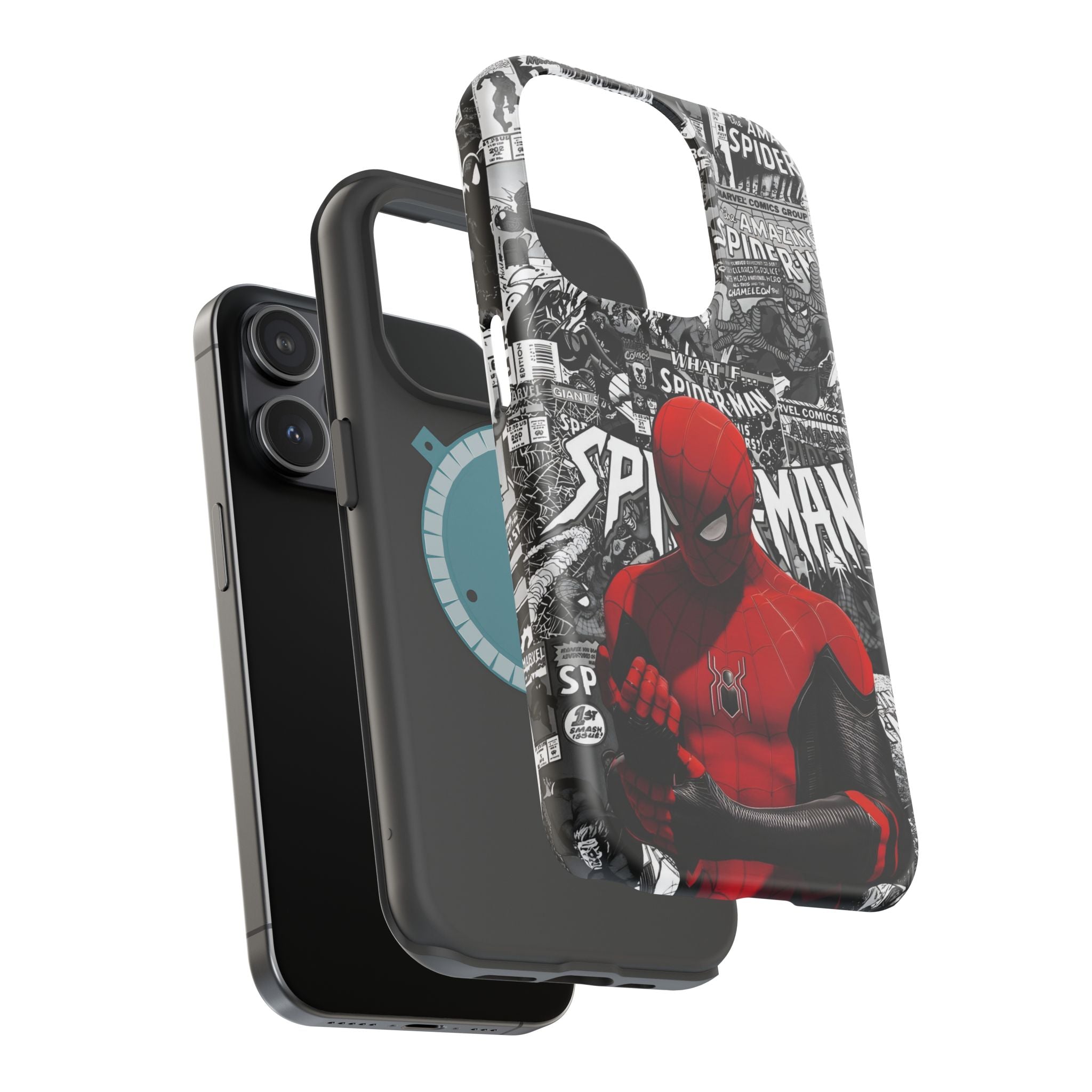 Spider-Man Magnetic Tough Case, Superhero Phone Cover, Gifts for Comic Book Fans, Durable Phone Protection, Kids and Adult Accessories