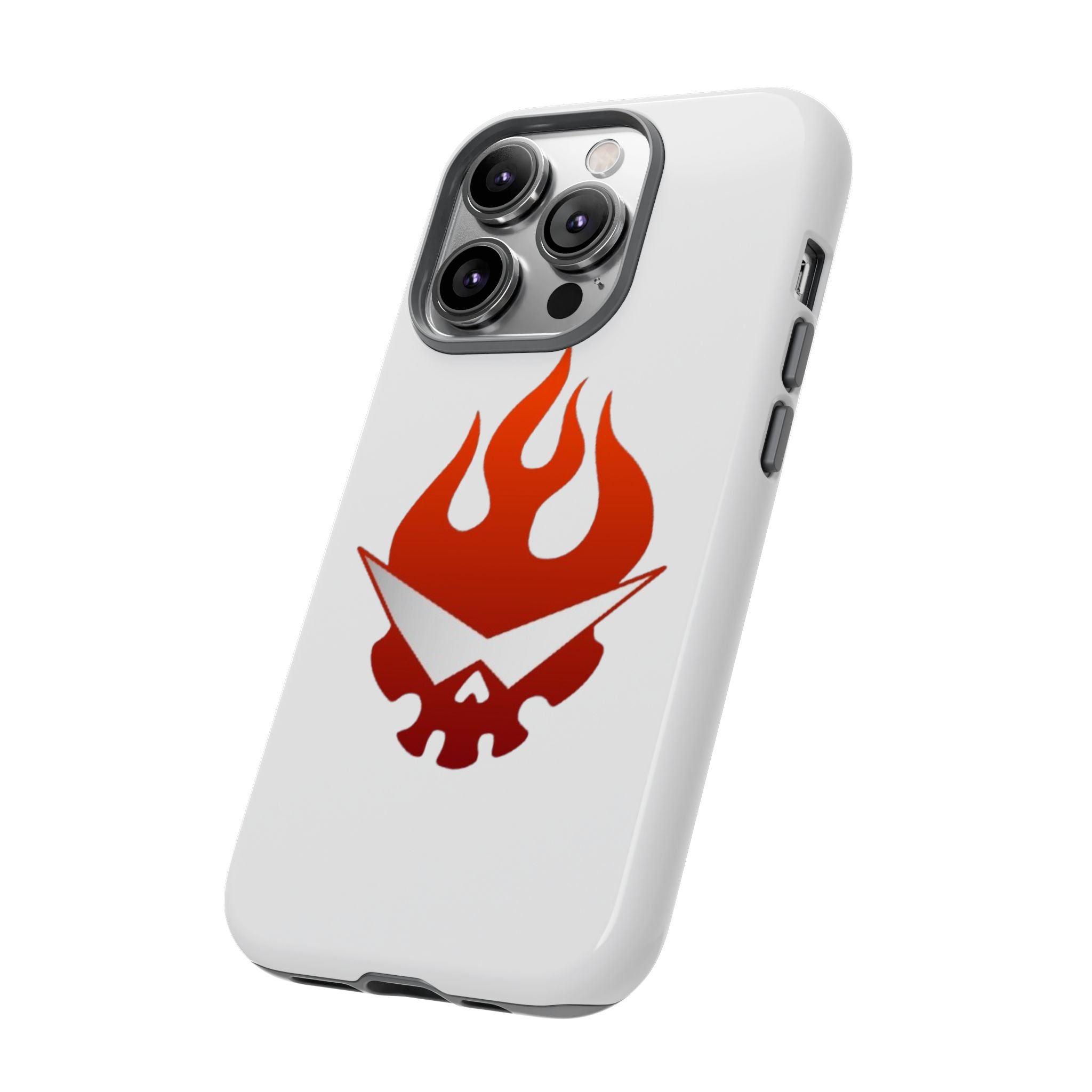 Bold Flame Phone Case, Tough Cases for Daily Protection, Stylish Accessories, Gift for Fire Lovers, Trendy Tech Gear