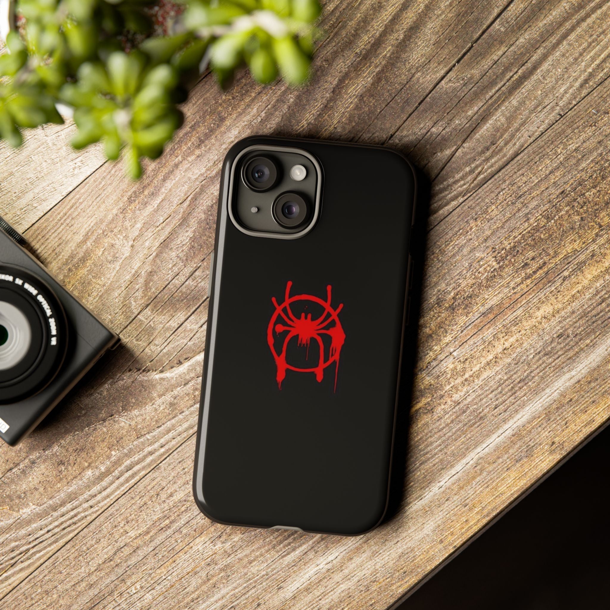 Red Spider Graphic Phone Case, Tough Phone Cover, Custom Mobile Protector, Stylish Gadget Accessory, Gift for Spider Fans