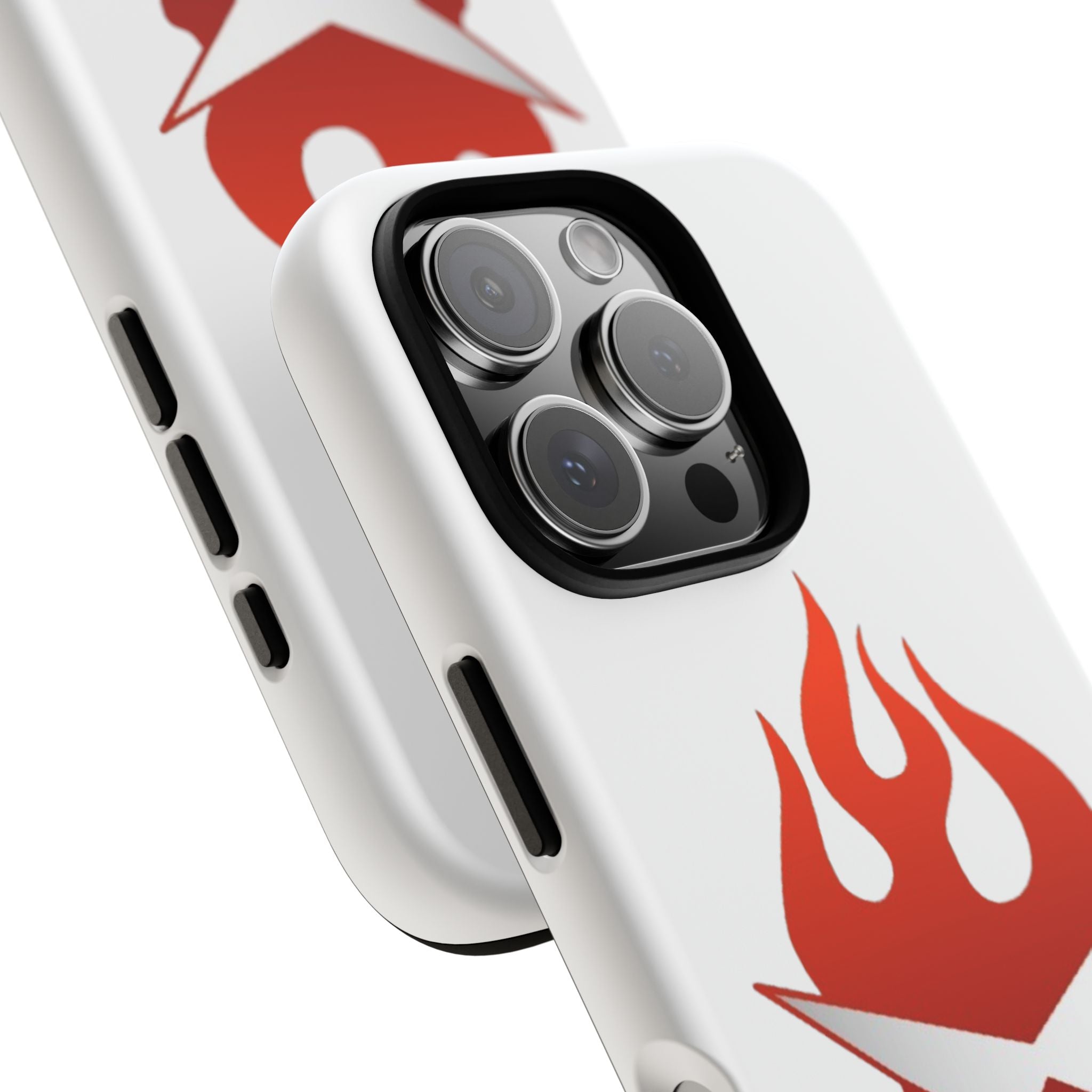 Bold Flame Phone Case, Tough Cases for Daily Protection, Stylish Accessories, Gift for Fire Lovers, Trendy Tech Gear