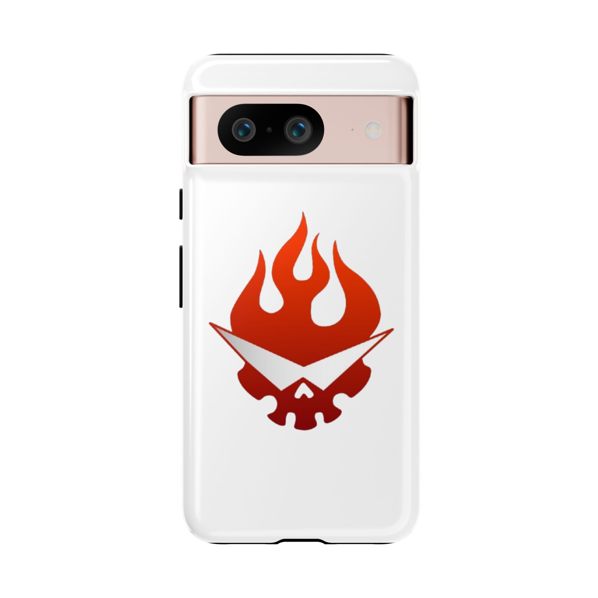 Bold Flame Phone Case, Tough Cases for Daily Protection, Stylish Accessories, Gift for Fire Lovers, Trendy Tech Gear