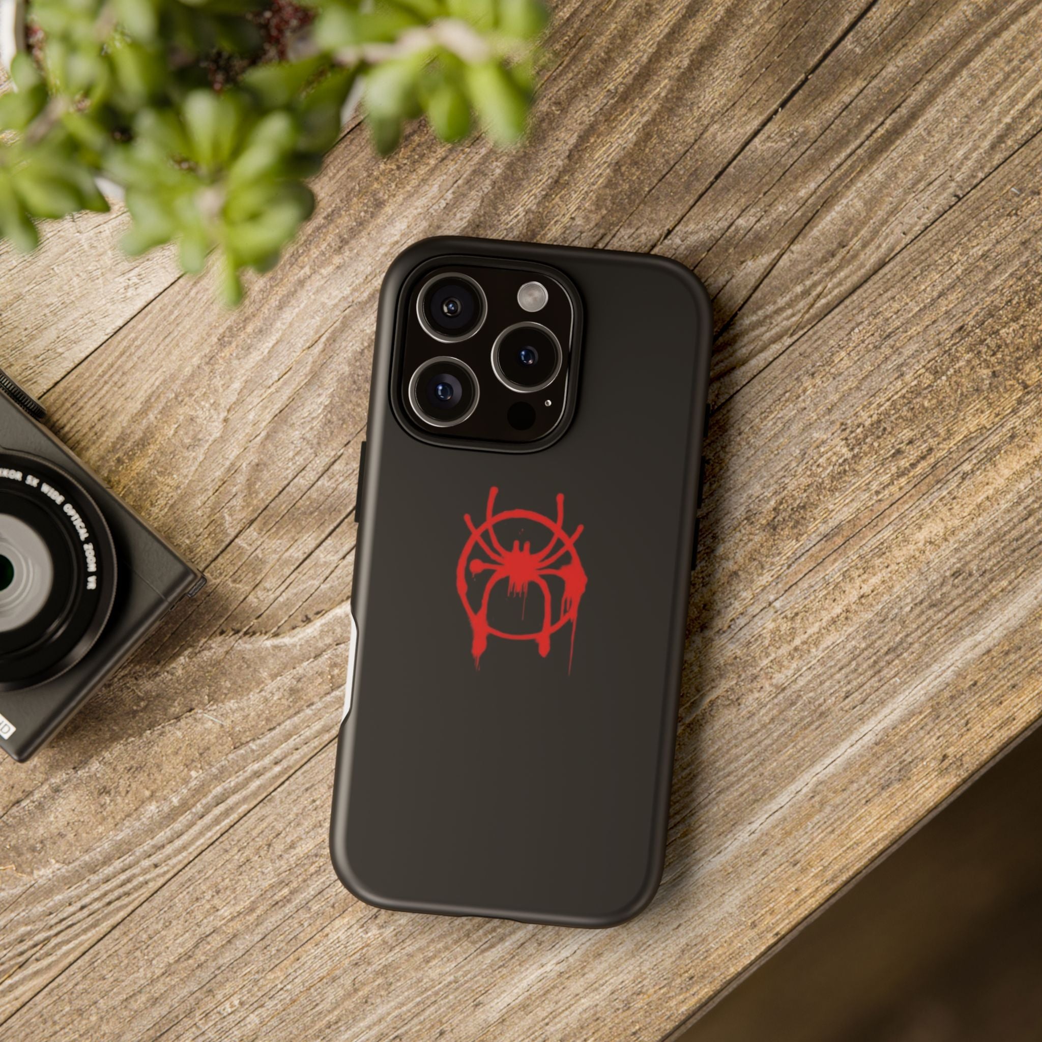 Red Spider Graphic Phone Case, Tough Phone Cover, Custom Mobile Protector, Stylish Gadget Accessory, Gift for Spider Fans