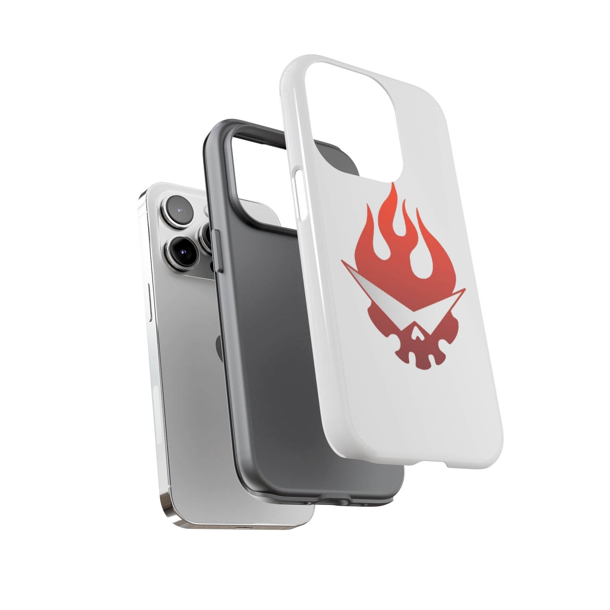 Bold Flame Phone Case, Tough Cases for Daily Protection, Stylish Accessories, Gift for Fire Lovers, Trendy Tech Gear