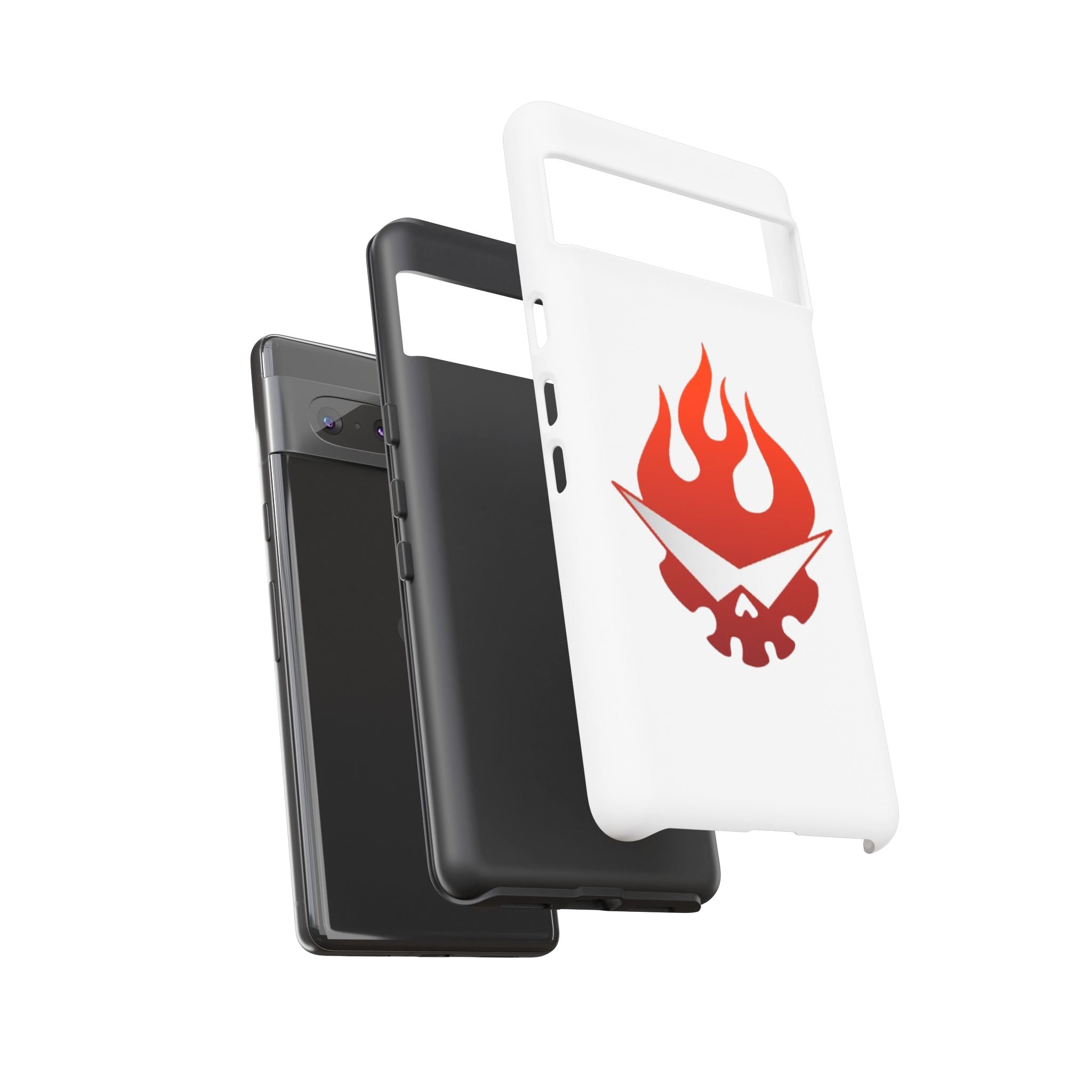Bold Flame Phone Case, Tough Cases for Daily Protection, Stylish Accessories, Gift for Fire Lovers, Trendy Tech Gear