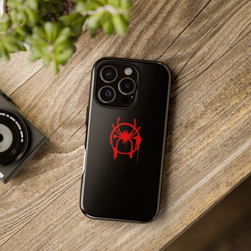 Red Spider Graphic Phone Case, Tough Phone Cover, Custom Mobile Protector, Stylish Gadget Accessory, Gift for Spider Fans