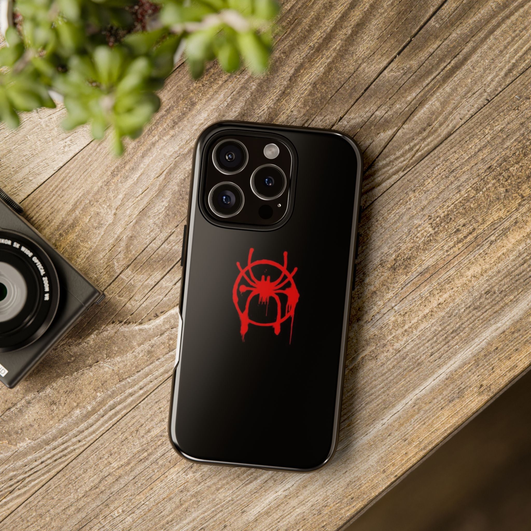 Red Spider Graphic Phone Case, Tough Phone Cover, Custom Mobile Protector, Stylish Gadget Accessory, Gift for Spider Fans
