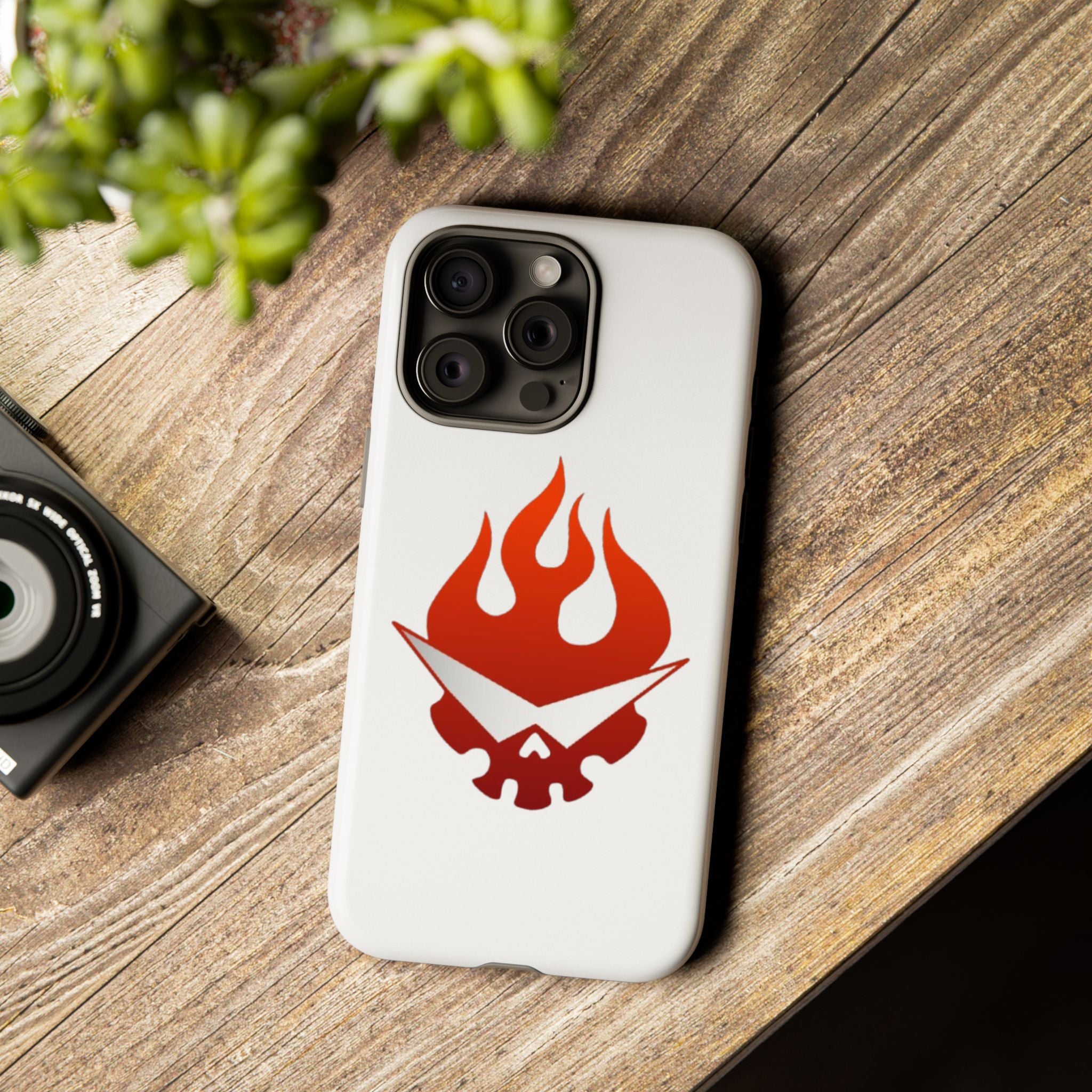 Bold Flame Phone Case, Tough Cases for Daily Protection, Stylish Accessories, Gift for Fire Lovers, Trendy Tech Gear