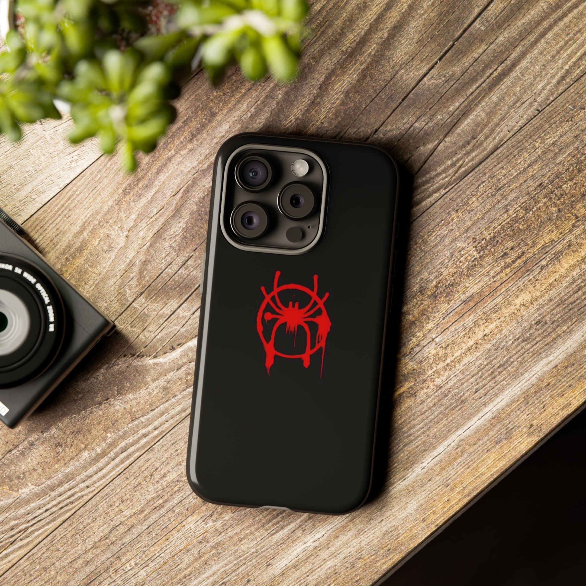 Red Spider Graphic Phone Case, Tough Phone Cover, Custom Mobile Protector, Stylish Gadget Accessory, Gift for Spider Fans