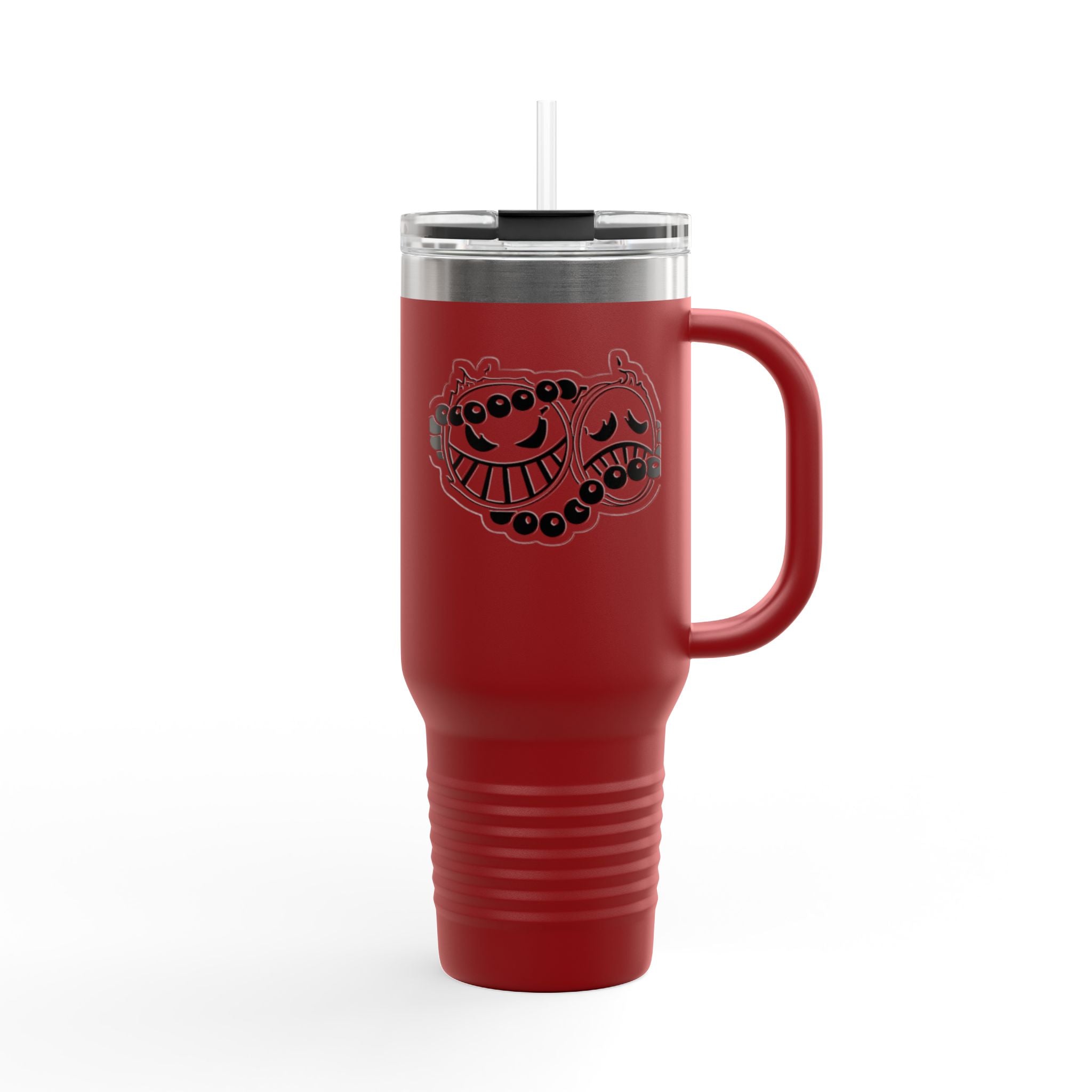 Whimsical Insulated Travel Mug, 40oz - Perfect for Coffee Lovers, Road Trips, Office Use, Gifts for Friends, Reusable Drinkware