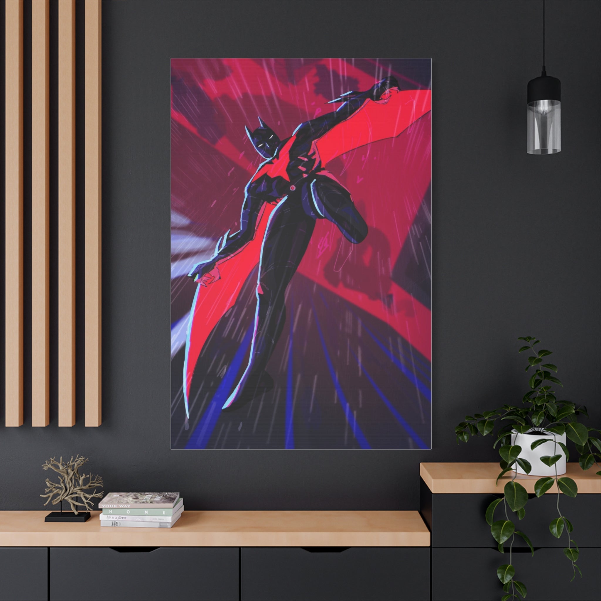 Stretched Canvas Art Print, Gothic Wall Decor, Perfect Gift for Art Lovers, Modern Bedroom Decor, Unique Home Wall Art, Gift for Her
