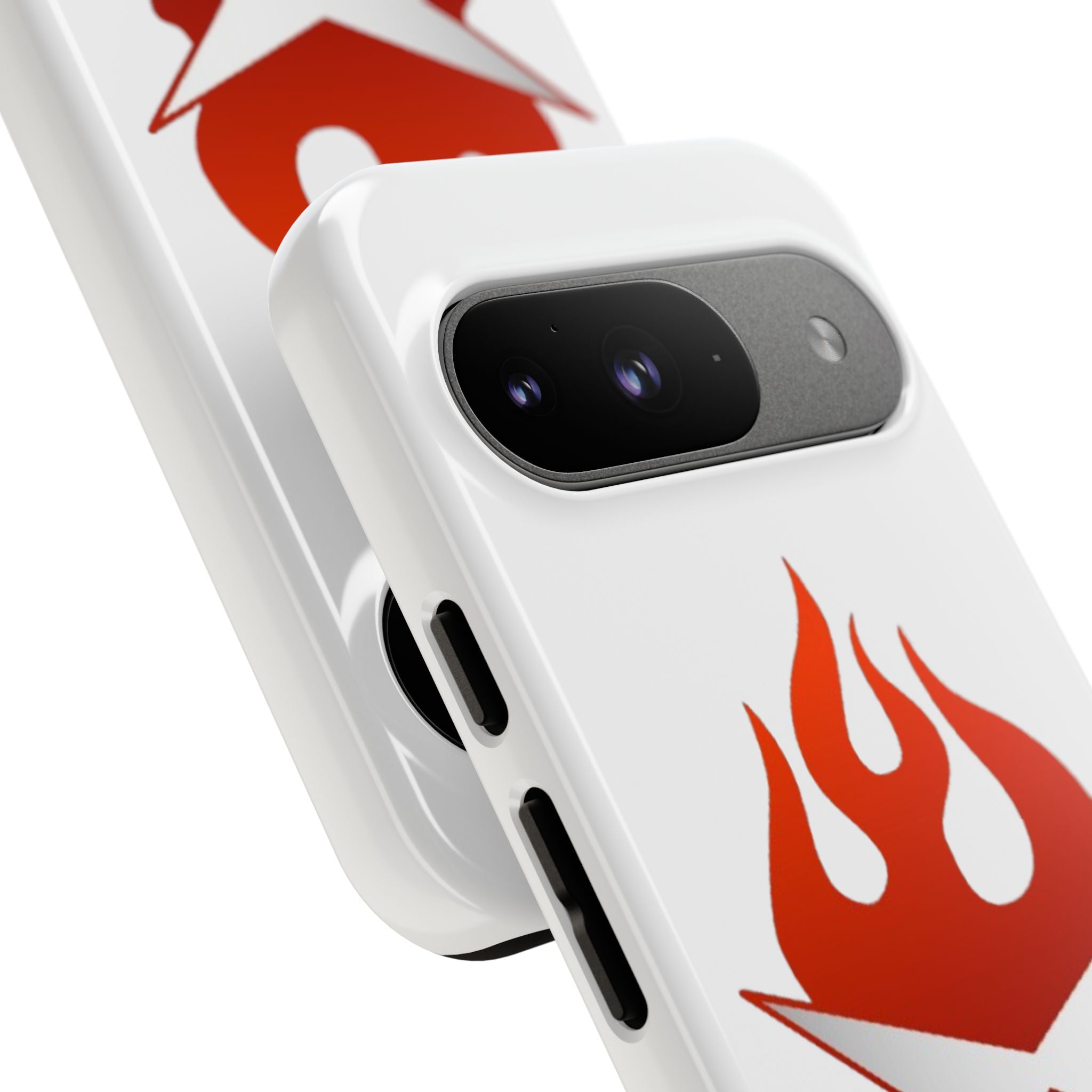 Bold Flame Phone Case, Tough Cases for Daily Protection, Stylish Accessories, Gift for Fire Lovers, Trendy Tech Gear