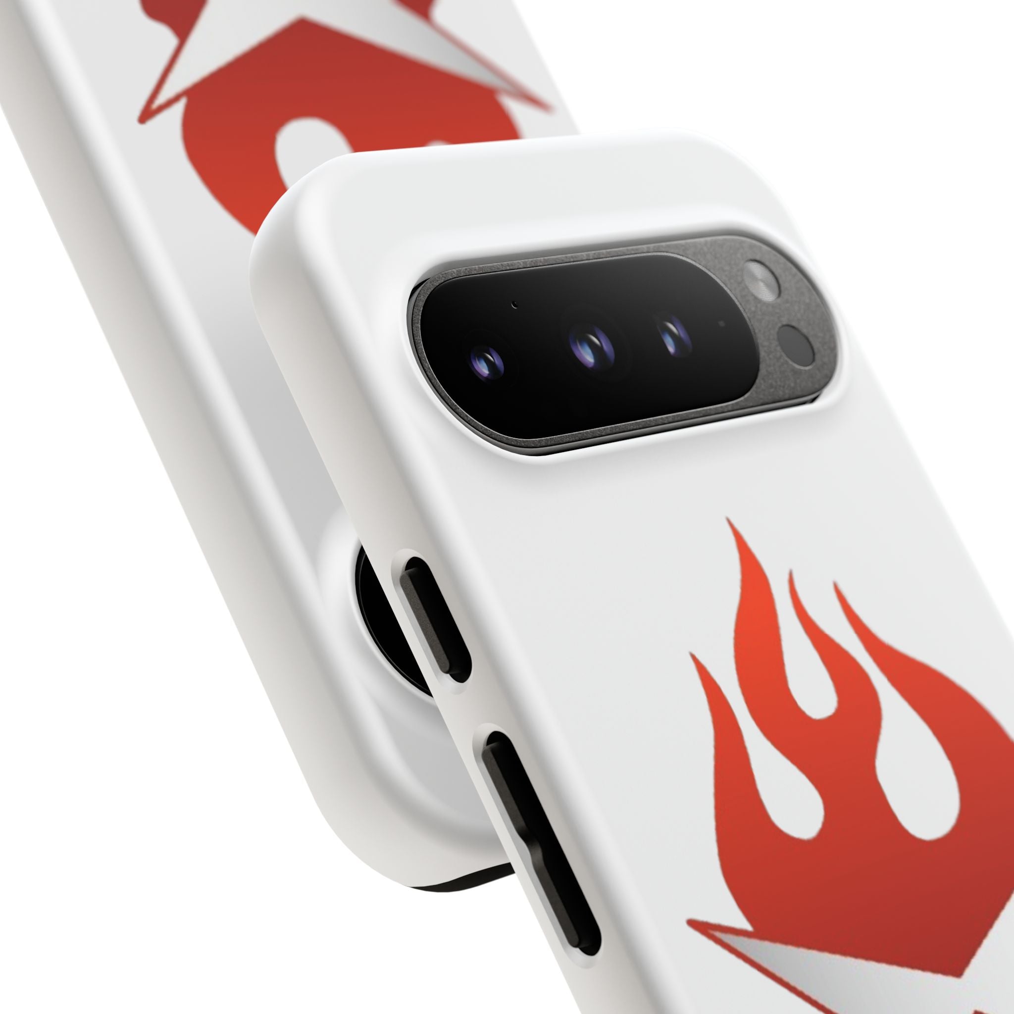 Bold Flame Phone Case, Tough Cases for Daily Protection, Stylish Accessories, Gift for Fire Lovers, Trendy Tech Gear