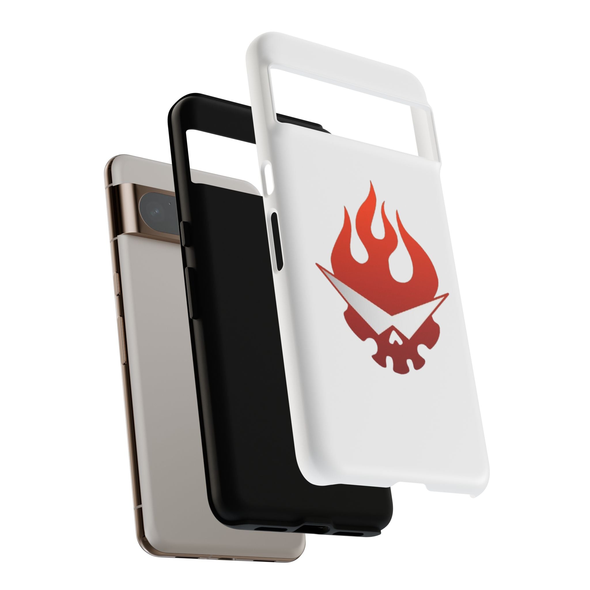 Bold Flame Phone Case, Tough Cases for Daily Protection, Stylish Accessories, Gift for Fire Lovers, Trendy Tech Gear