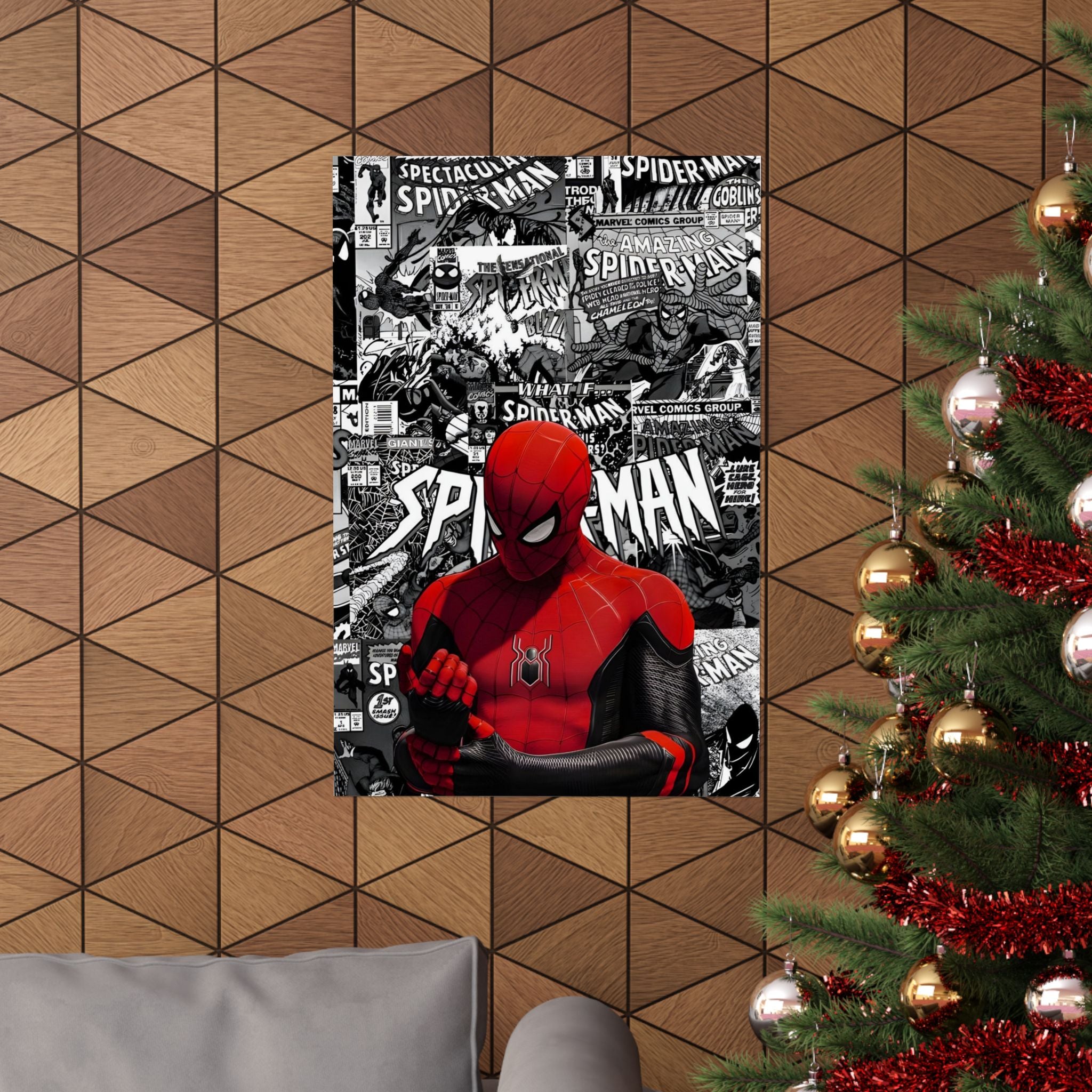 Spiderman Matte Vertical Posters | Comic Wall Art, Kids Room Decor, Superhero Print, Gift for Marvel Fans, Unique Home Decoration