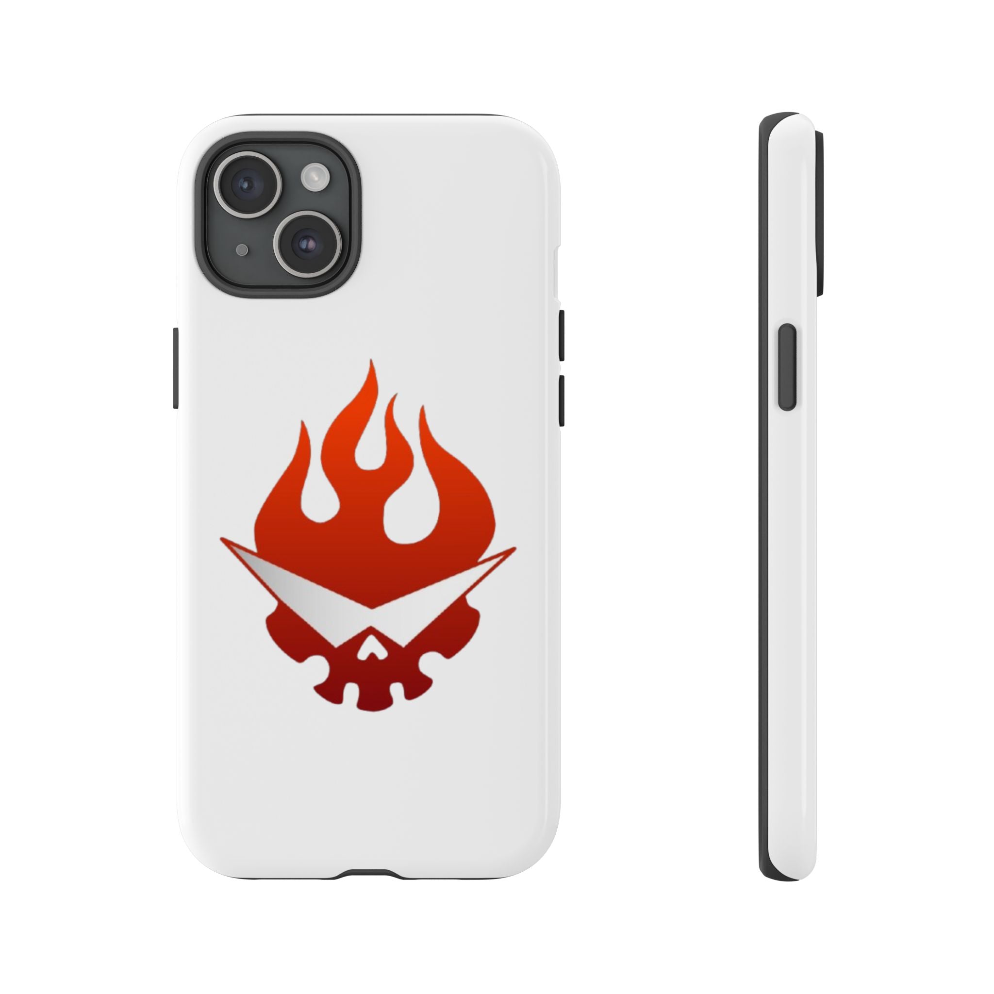 Bold Flame Phone Case, Tough Cases for Daily Protection, Stylish Accessories, Gift for Fire Lovers, Trendy Tech Gear