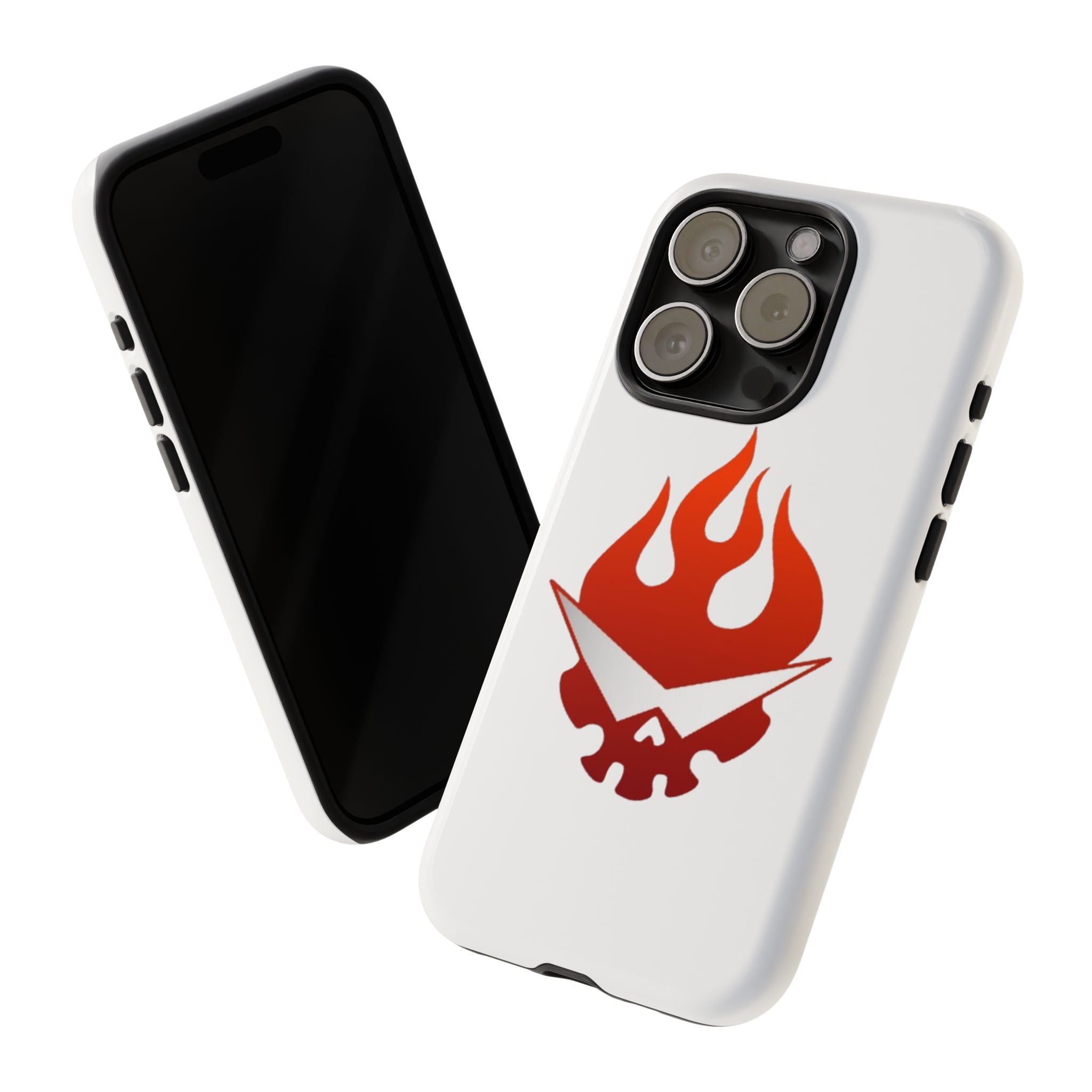 Bold Flame Phone Case, Tough Cases for Daily Protection, Stylish Accessories, Gift for Fire Lovers, Trendy Tech Gear