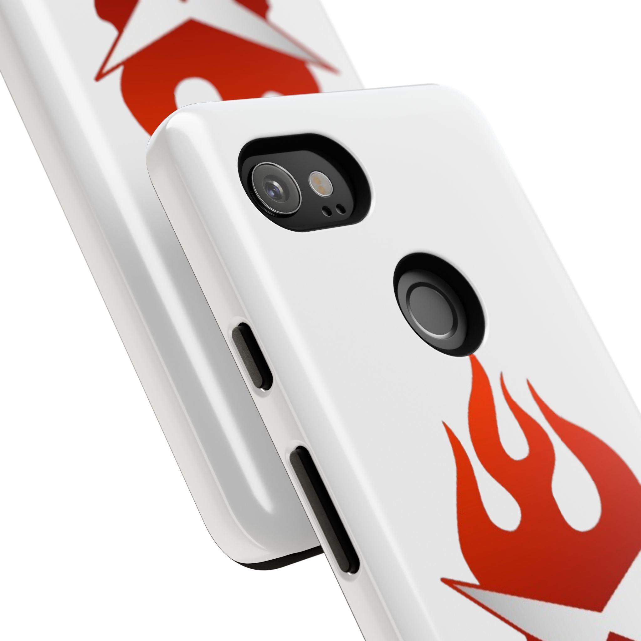 Bold Flame Phone Case, Tough Cases for Daily Protection, Stylish Accessories, Gift for Fire Lovers, Trendy Tech Gear