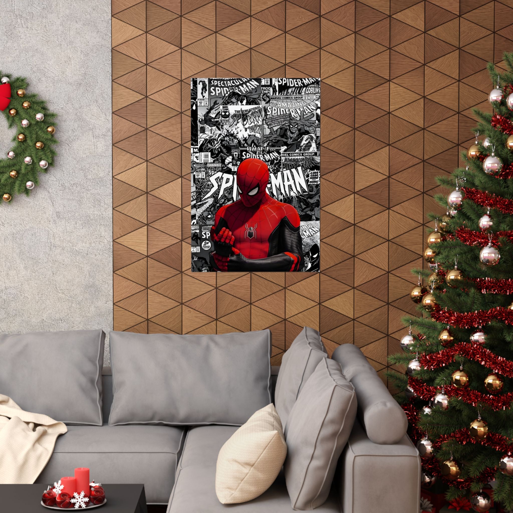 Spiderman Matte Vertical Posters | Comic Wall Art, Kids Room Decor, Superhero Print, Gift for Marvel Fans, Unique Home Decoration