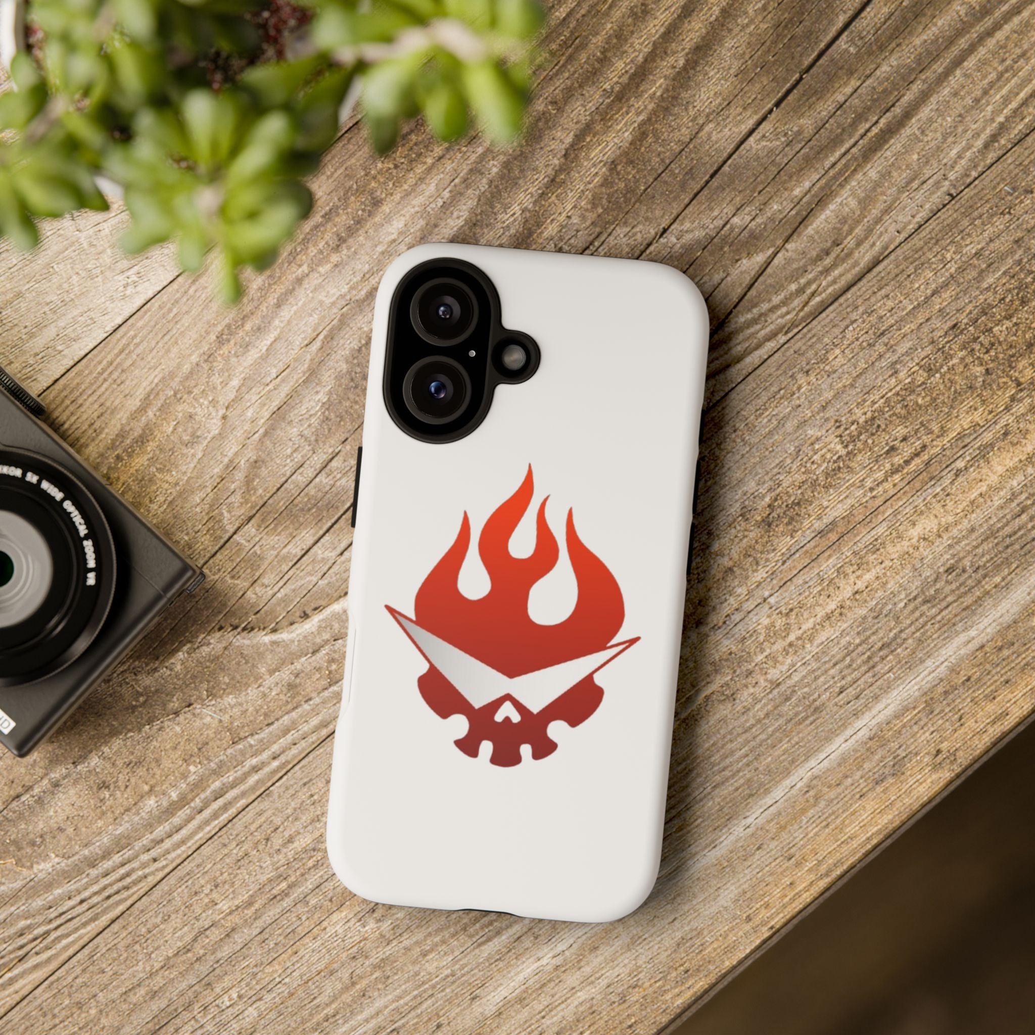 Bold Flame Phone Case, Tough Cases for Daily Protection, Stylish Accessories, Gift for Fire Lovers, Trendy Tech Gear