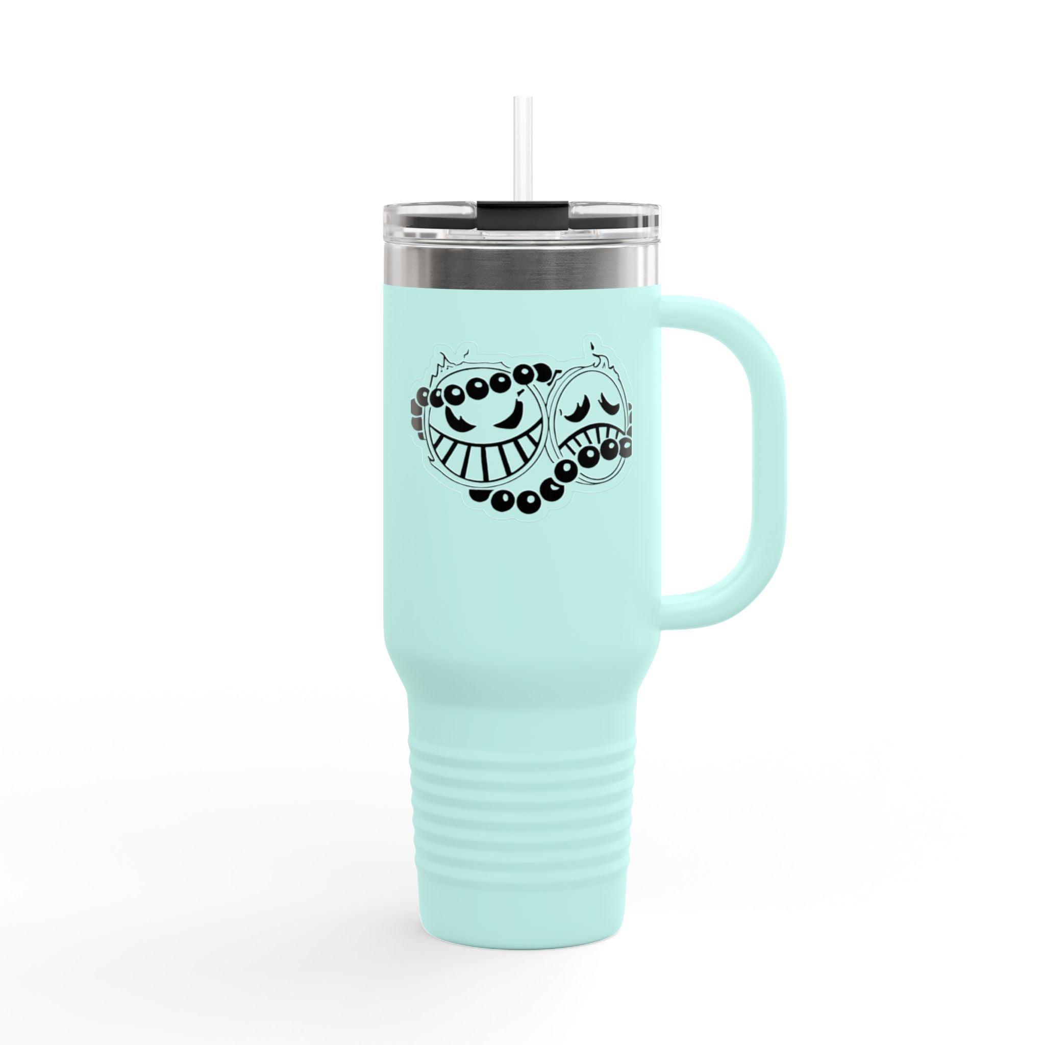 Whimsical Insulated Travel Mug, 40oz - Perfect for Coffee Lovers, Road Trips, Office Use, Gifts for Friends, Reusable Drinkware