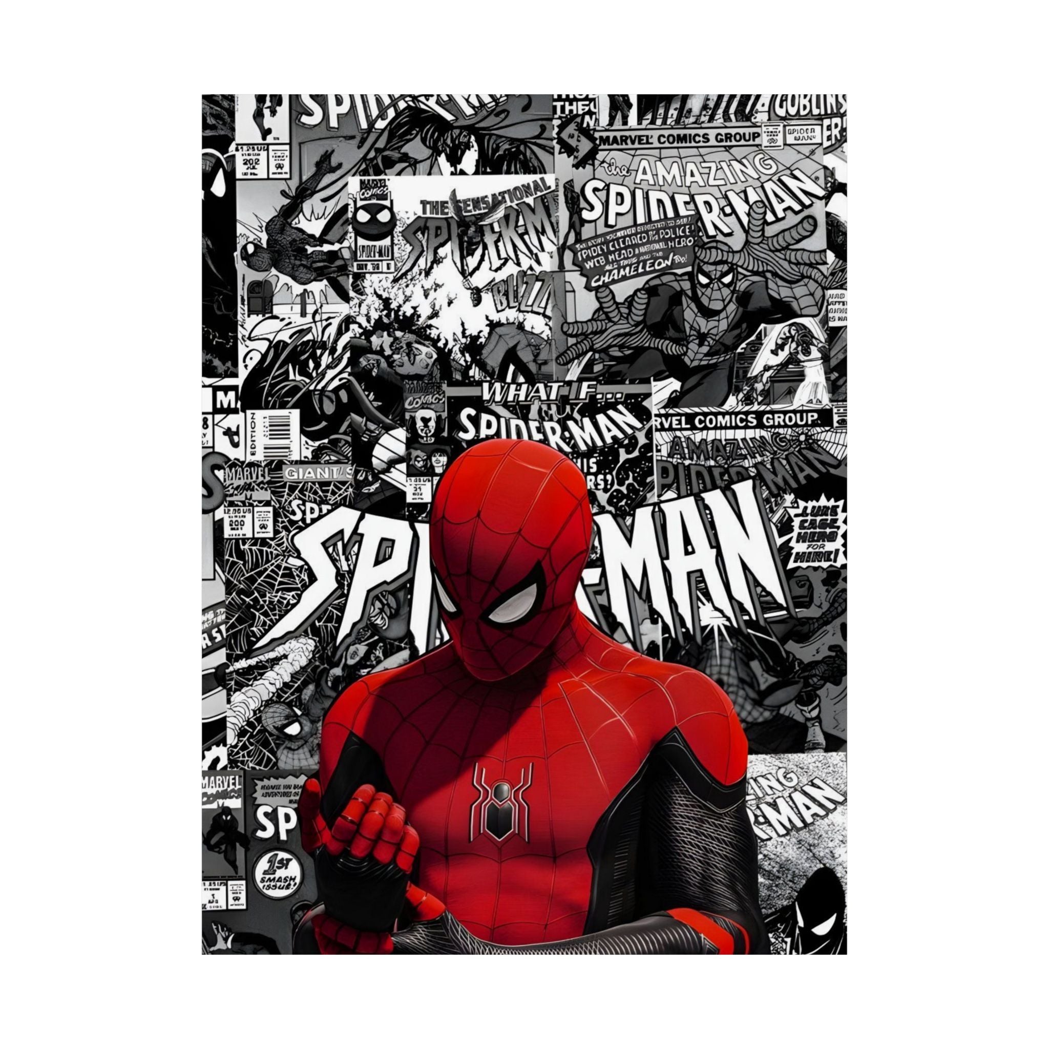 Spiderman Matte Vertical Posters | Comic Wall Art, Kids Room Decor, Superhero Print, Gift for Marvel Fans, Unique Home Decoration