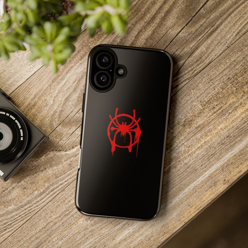 Red Spider Graphic Phone Case, Tough Phone Cover, Custom Mobile Protector, Stylish Gadget Accessory, Gift for Spider Fans