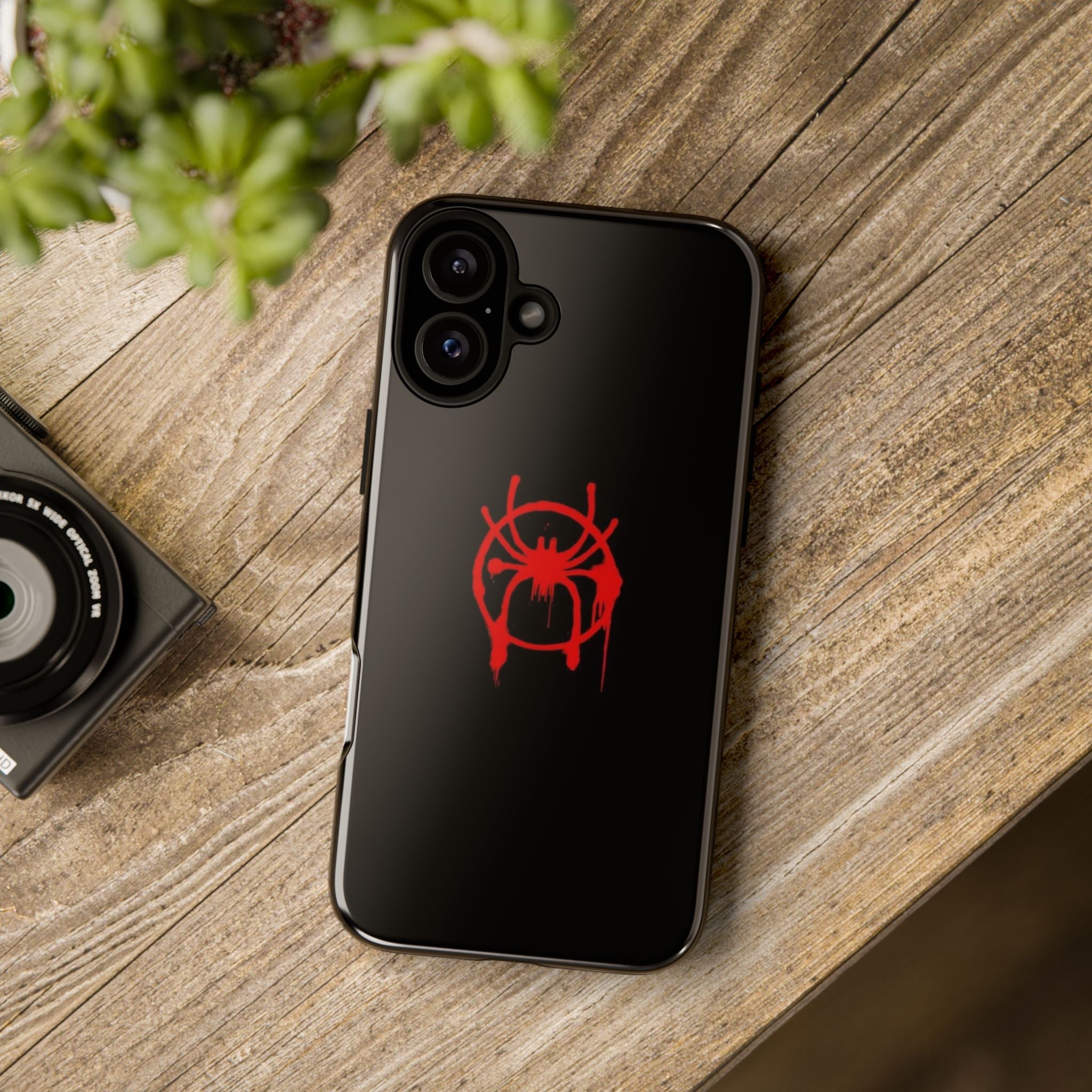 Red Spider Graphic Phone Case, Tough Phone Cover, Custom Mobile Protector, Stylish Gadget Accessory, Gift for Spider Fans