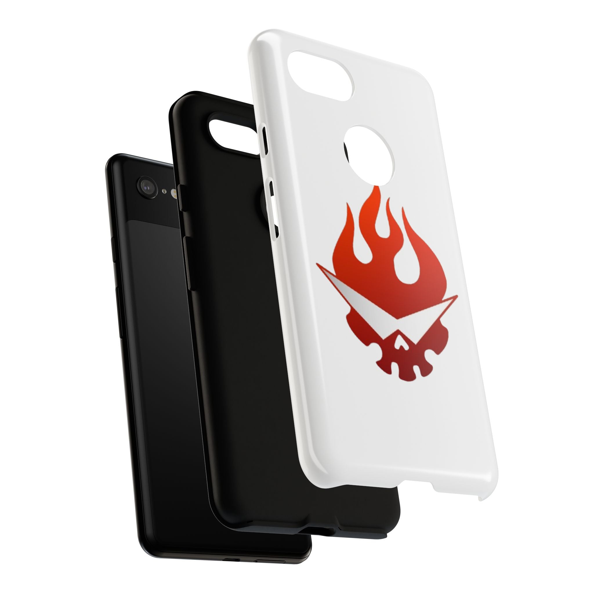 Bold Flame Phone Case, Tough Cases for Daily Protection, Stylish Accessories, Gift for Fire Lovers, Trendy Tech Gear