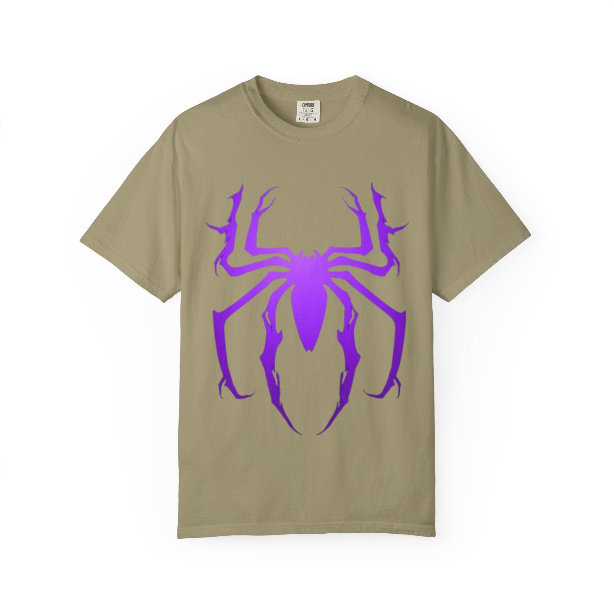 Purple Spider Graphic Unisex T-Shirt, Cool Cotton Tee, Casual Wear, Halloween Apparel, Graphic Shirt for Teens