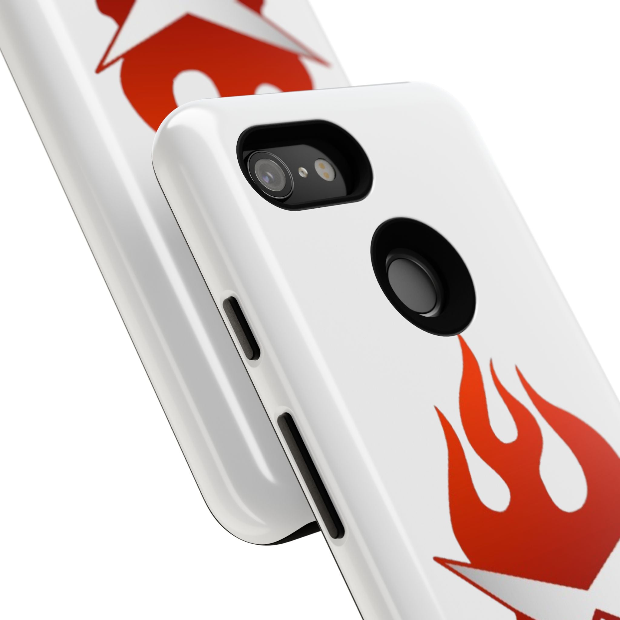 Bold Flame Phone Case, Tough Cases for Daily Protection, Stylish Accessories, Gift for Fire Lovers, Trendy Tech Gear