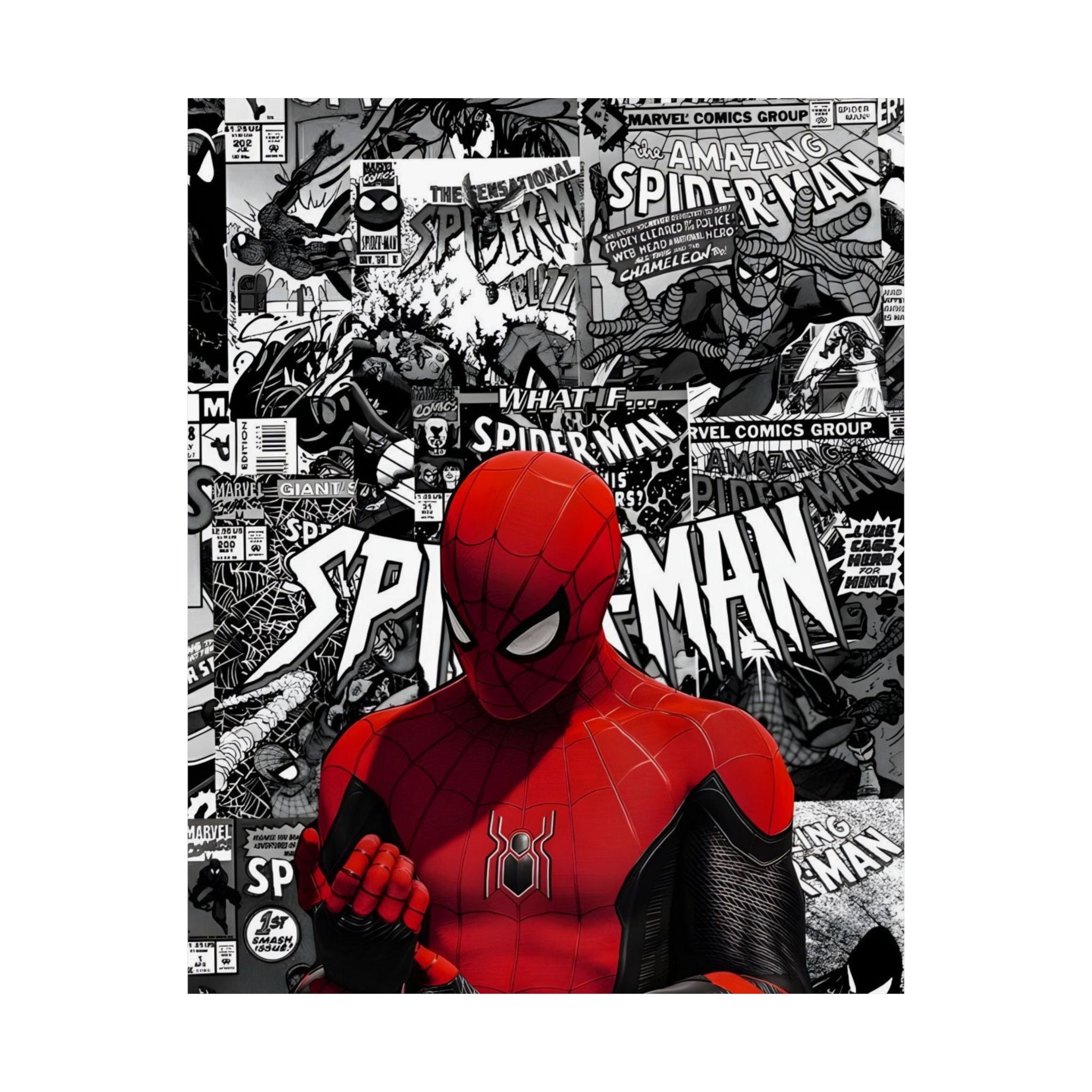 Spiderman Matte Vertical Posters | Comic Wall Art, Kids Room Decor, Superhero Print, Gift for Marvel Fans, Unique Home Decoration