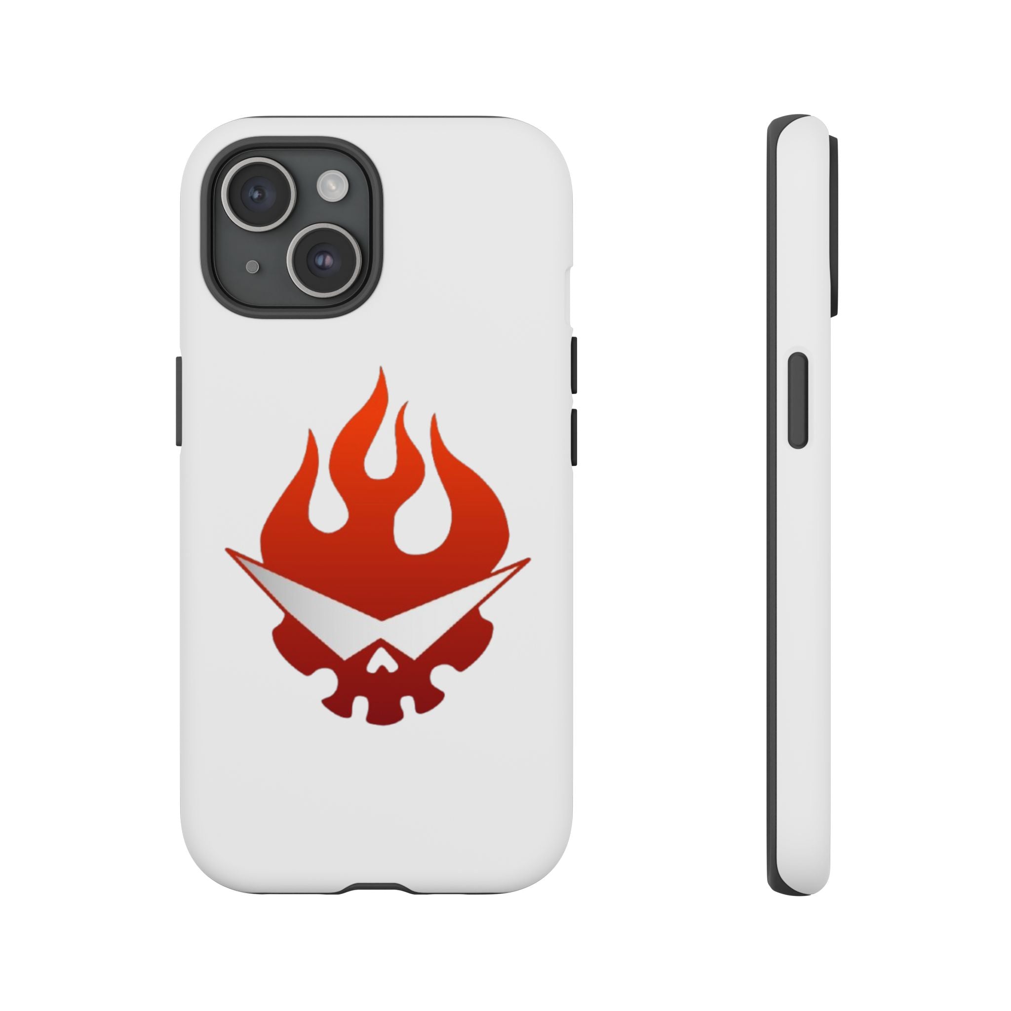 Bold Flame Phone Case, Tough Cases for Daily Protection, Stylish Accessories, Gift for Fire Lovers, Trendy Tech Gear