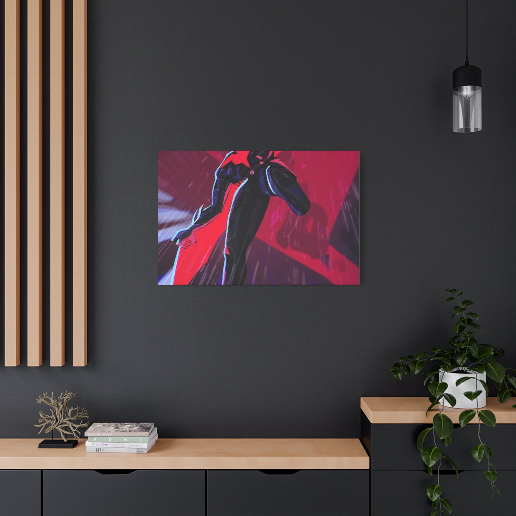 Stretched Canvas Art Print, Gothic Wall Decor, Perfect Gift for Art Lovers, Modern Bedroom Decor, Unique Home Wall Art, Gift for Her
