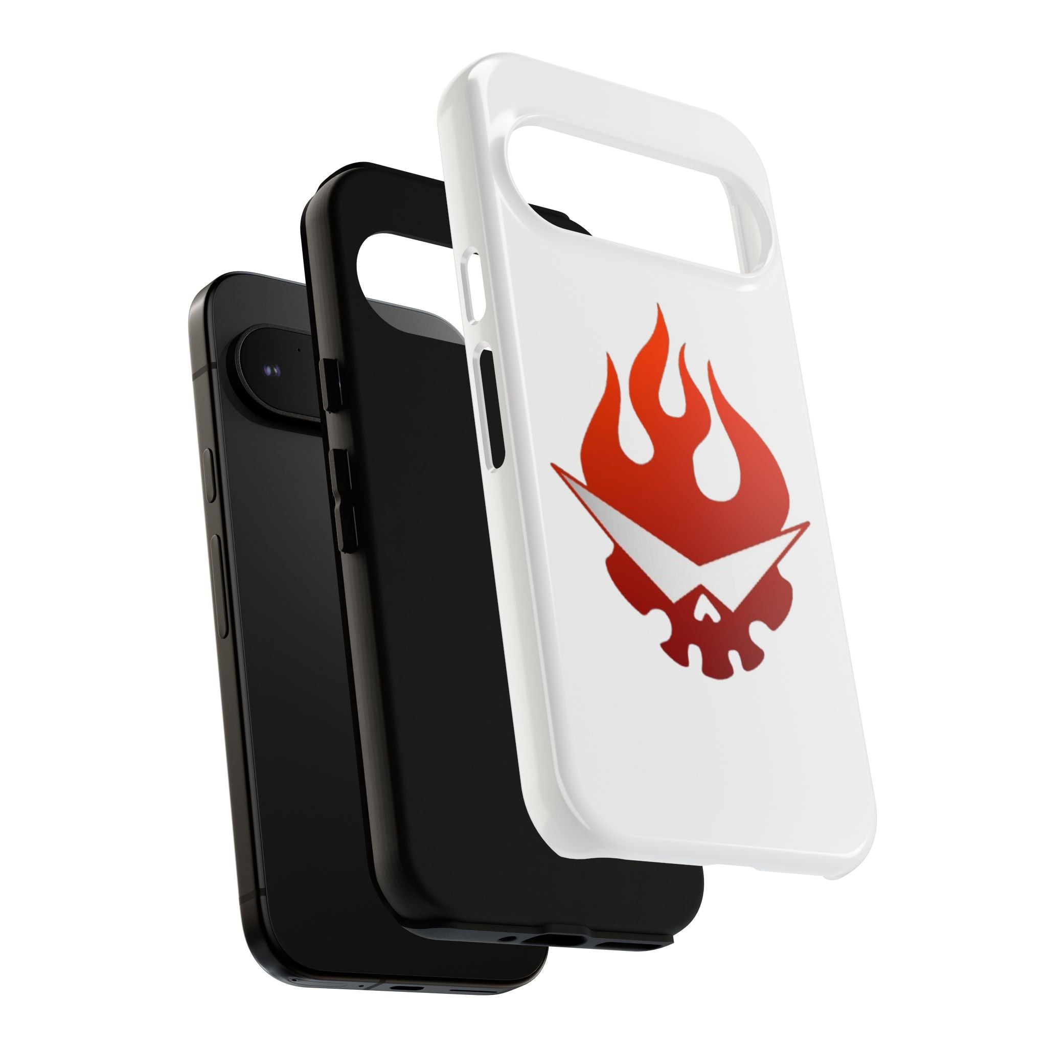 Bold Flame Phone Case, Tough Cases for Daily Protection, Stylish Accessories, Gift for Fire Lovers, Trendy Tech Gear