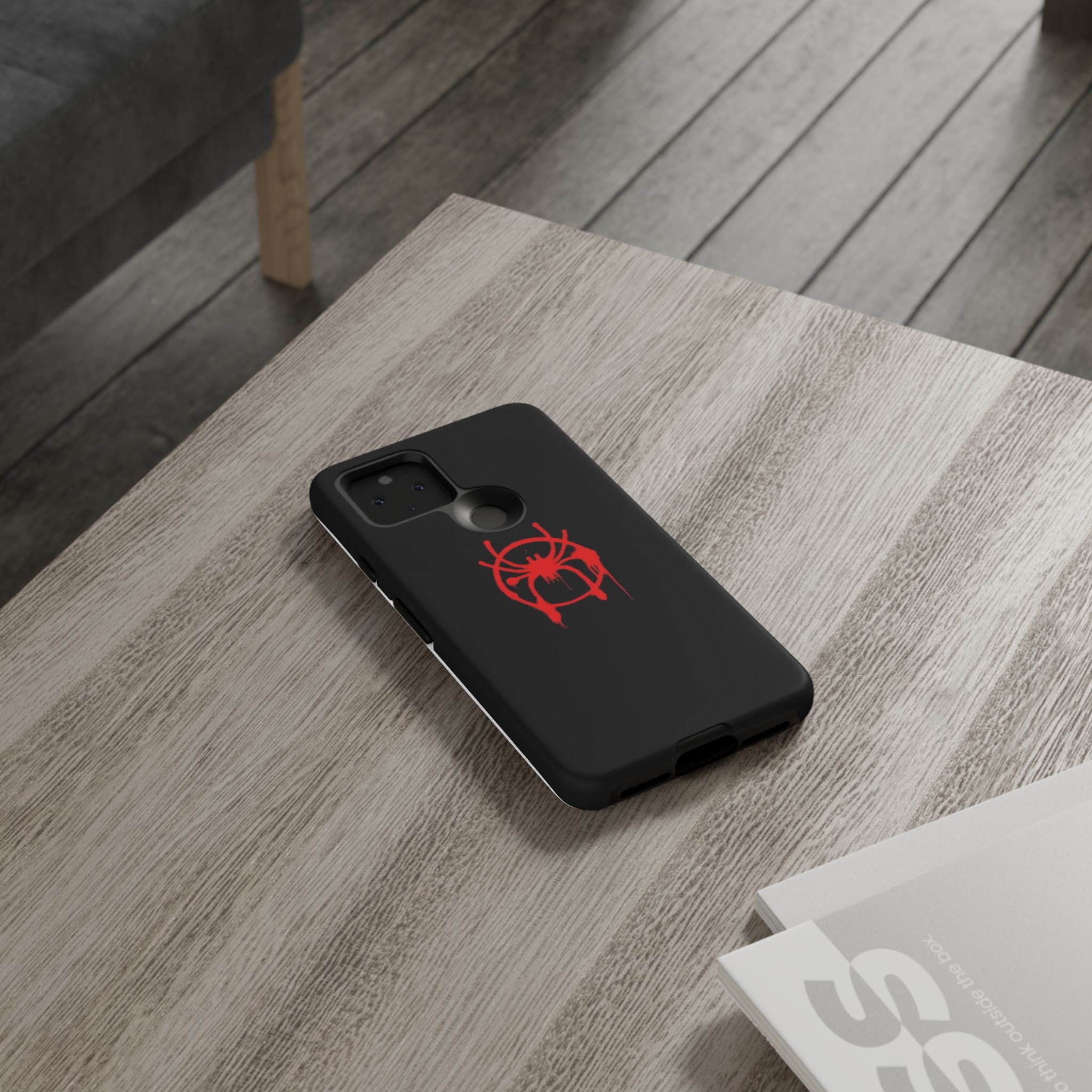 Red Spider Graphic Phone Case, Tough Phone Cover, Custom Mobile Protector, Stylish Gadget Accessory, Gift for Spider Fans