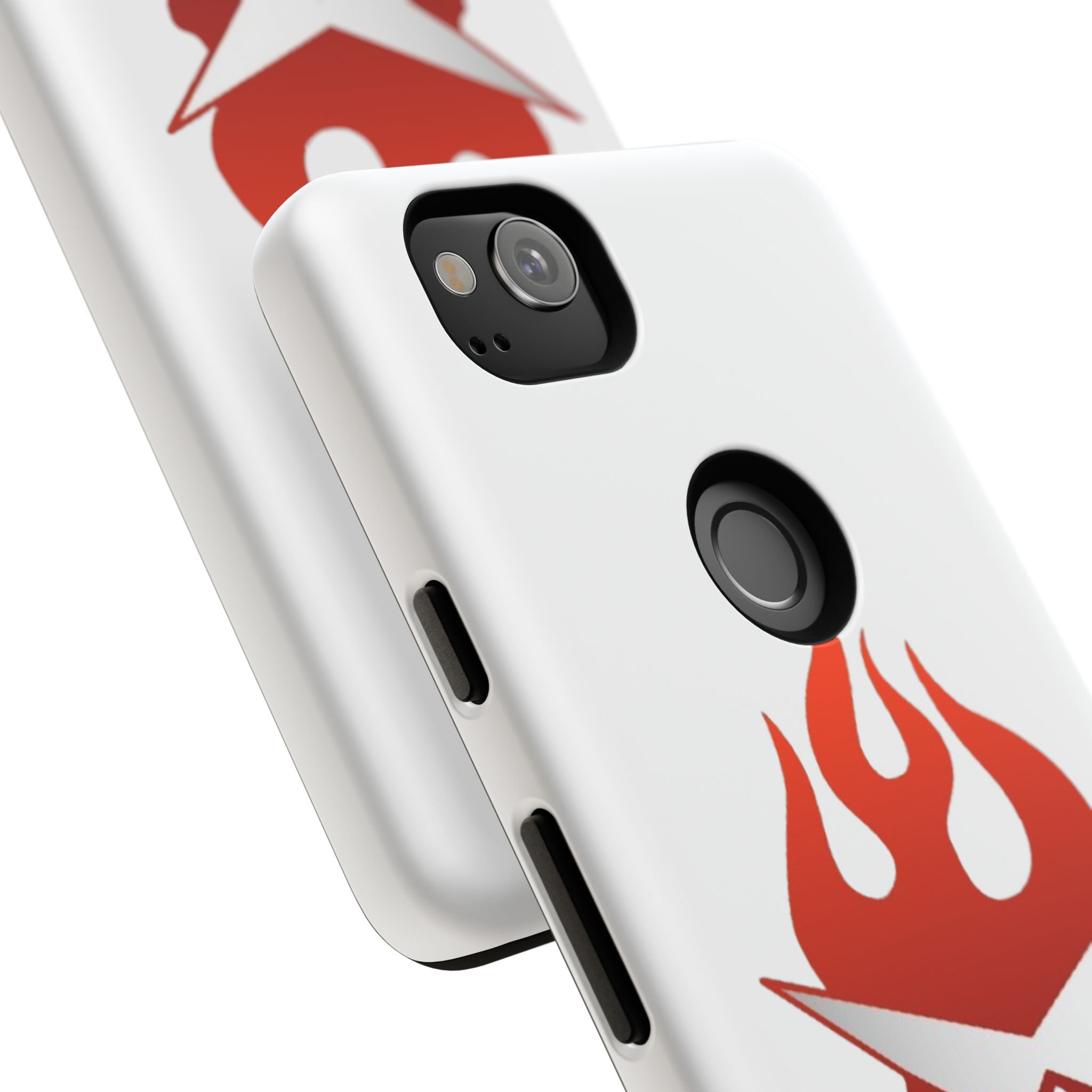 Bold Flame Phone Case, Tough Cases for Daily Protection, Stylish Accessories, Gift for Fire Lovers, Trendy Tech Gear