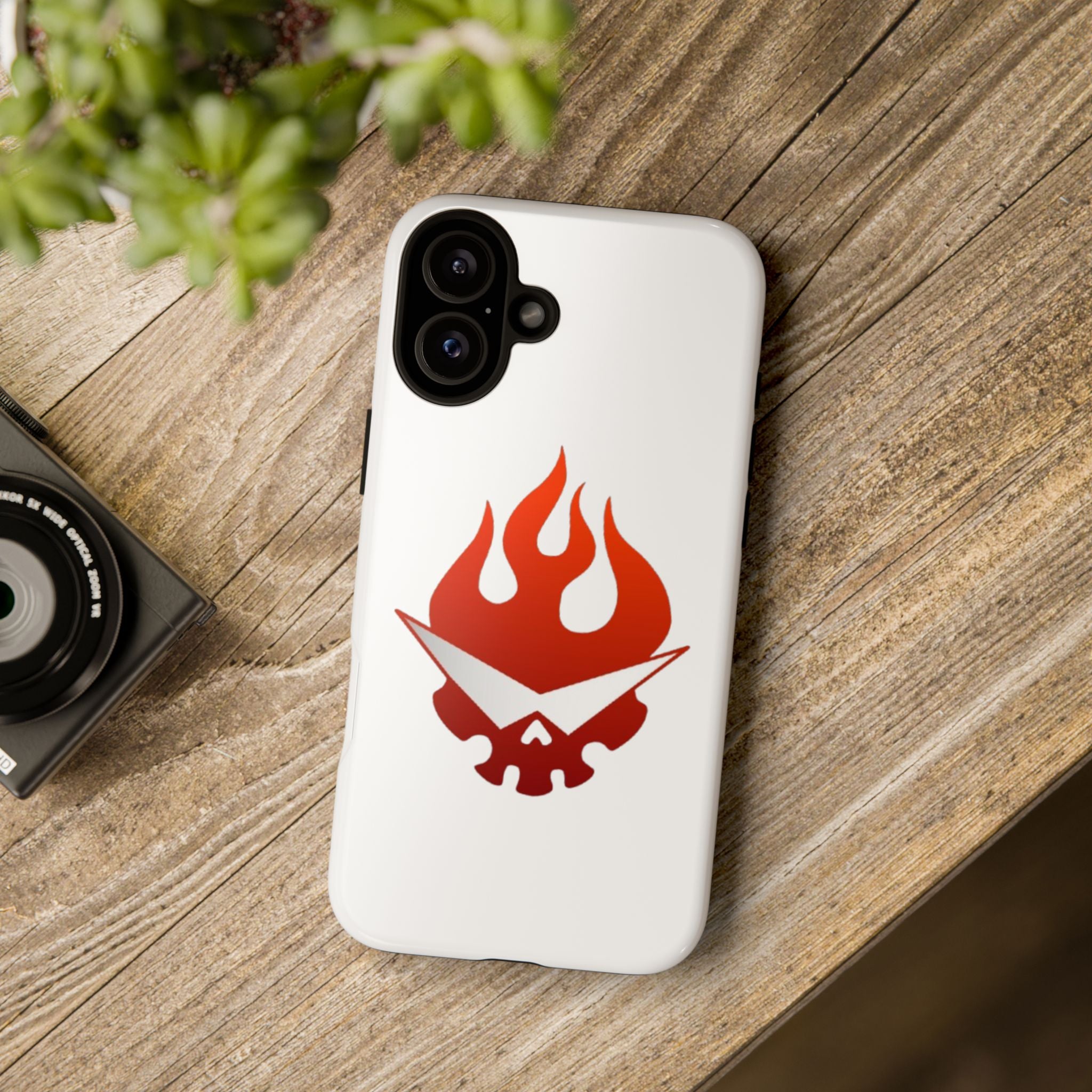 Bold Flame Phone Case, Tough Cases for Daily Protection, Stylish Accessories, Gift for Fire Lovers, Trendy Tech Gear