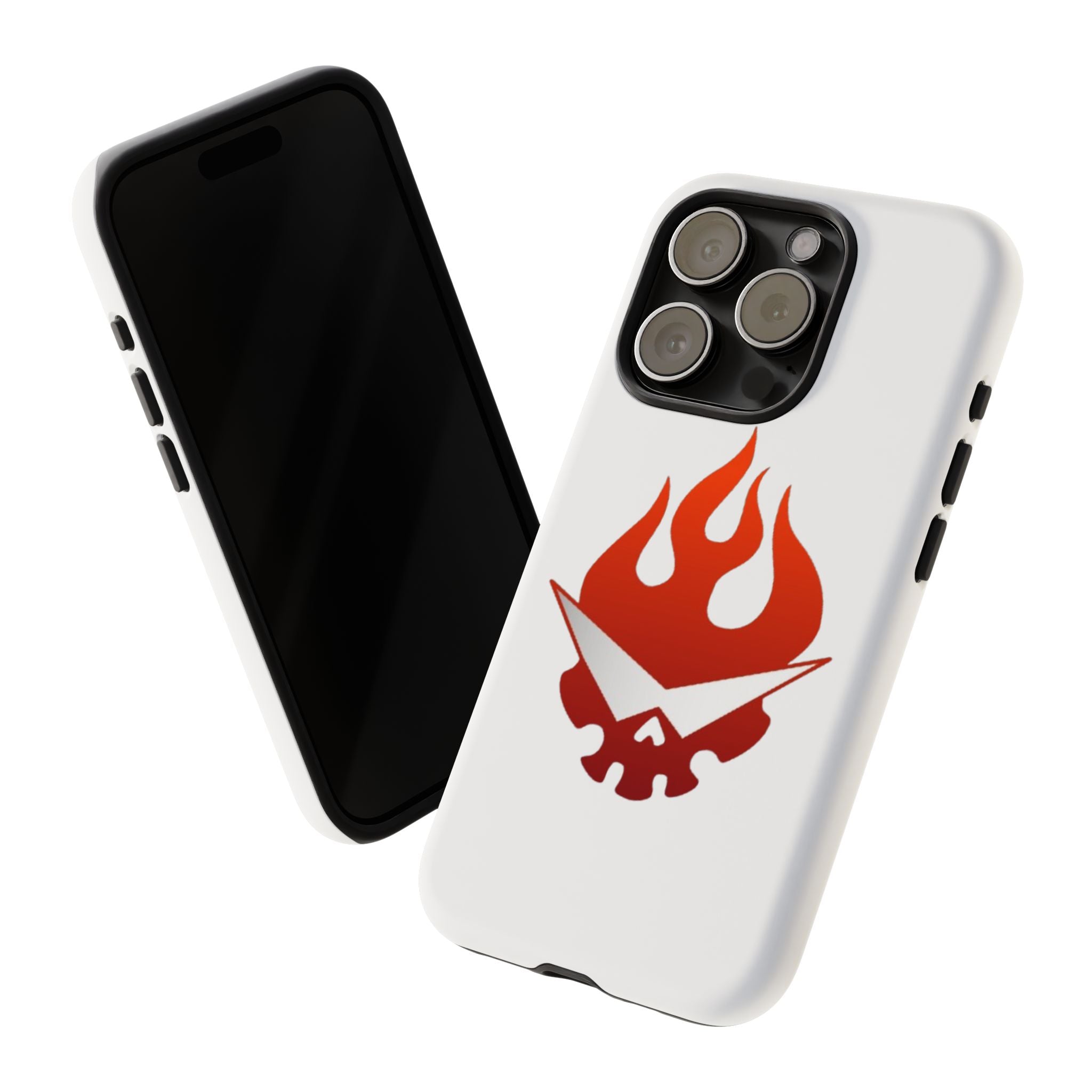 Bold Flame Phone Case, Tough Cases for Daily Protection, Stylish Accessories, Gift for Fire Lovers, Trendy Tech Gear