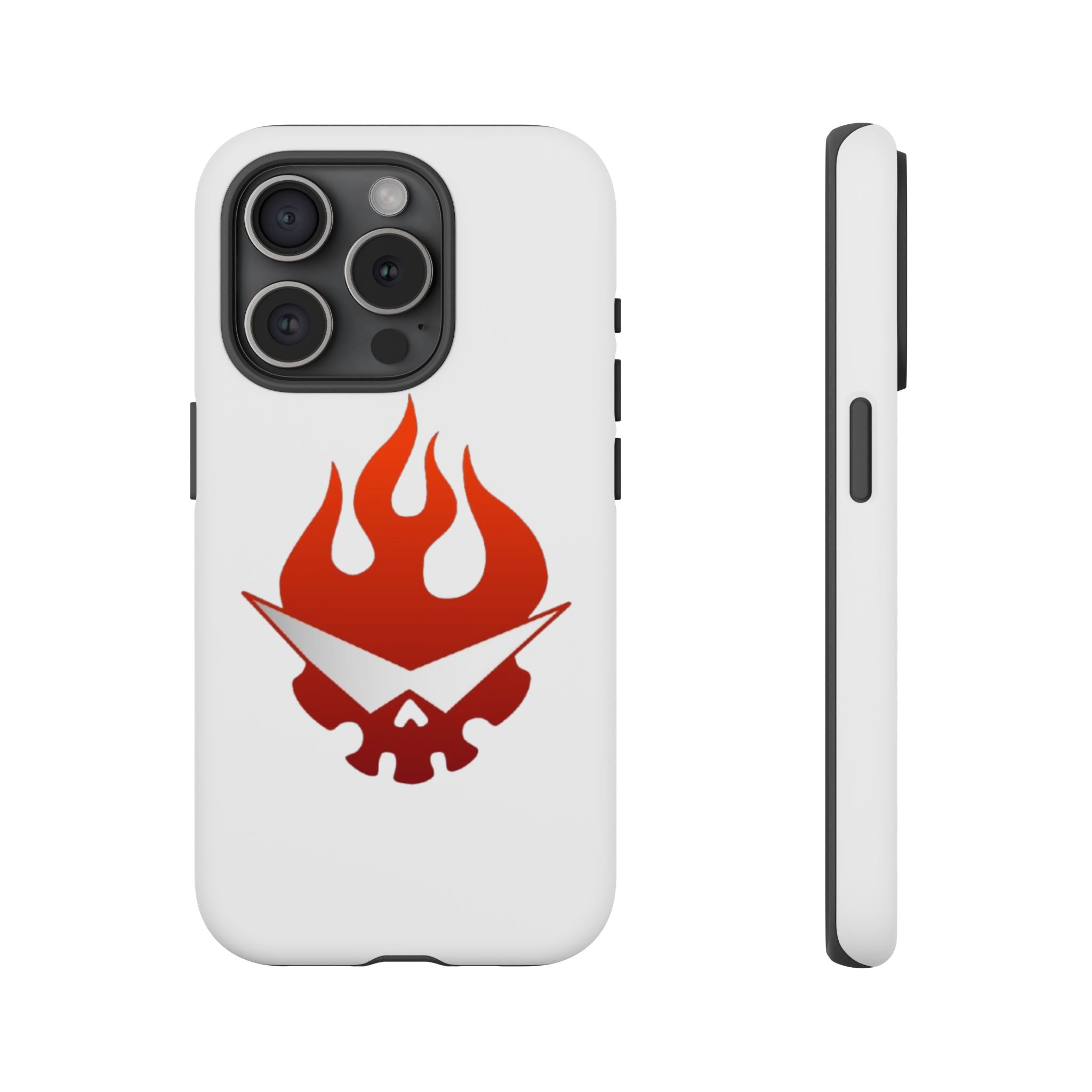 Bold Flame Phone Case, Tough Cases for Daily Protection, Stylish Accessories, Gift for Fire Lovers, Trendy Tech Gear