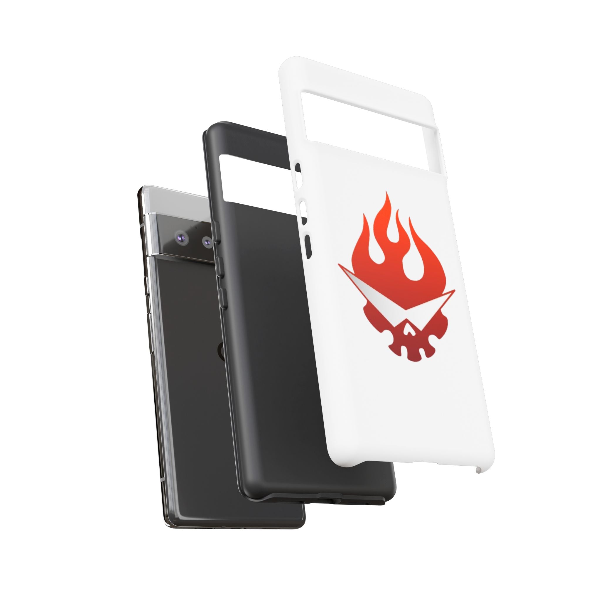 Bold Flame Phone Case, Tough Cases for Daily Protection, Stylish Accessories, Gift for Fire Lovers, Trendy Tech Gear