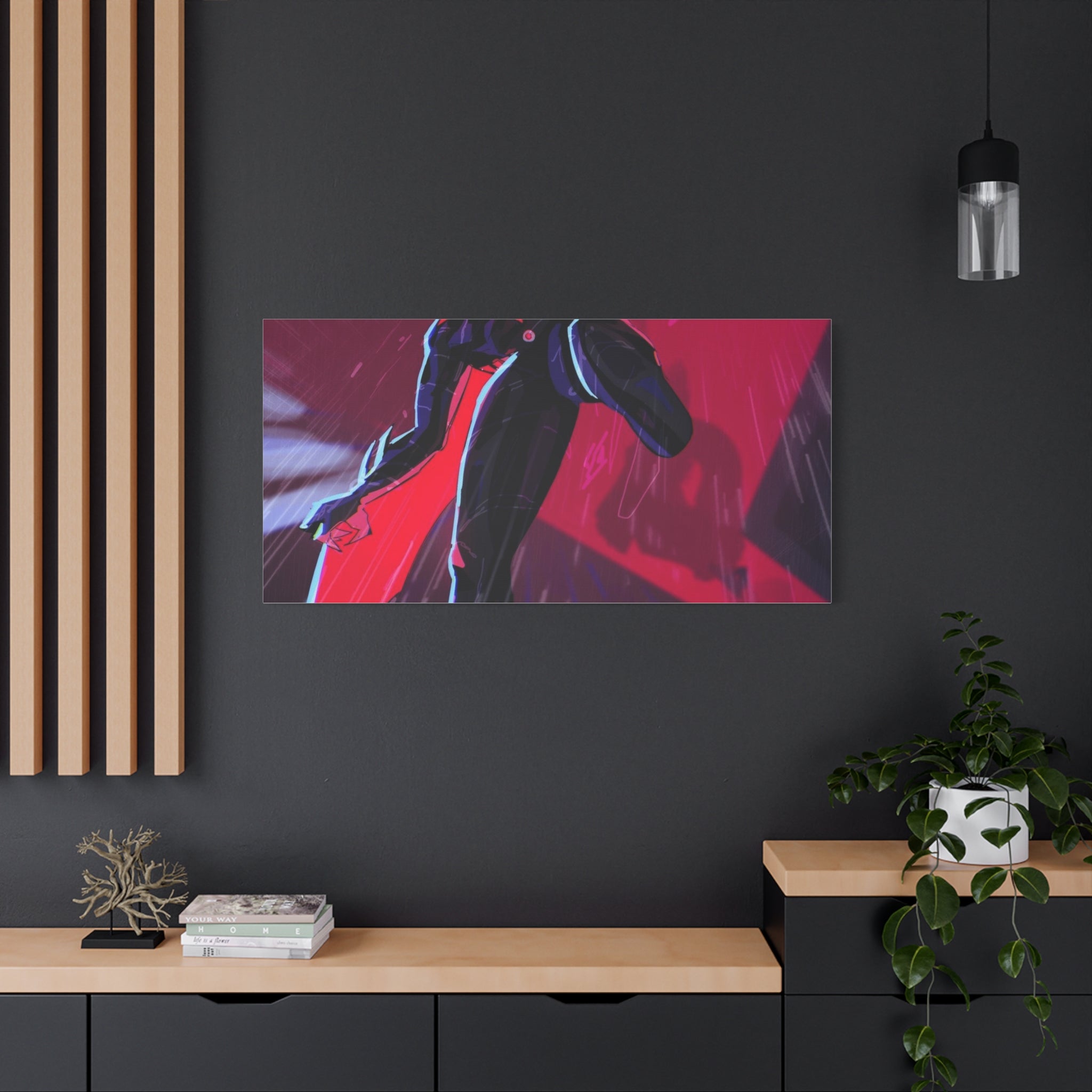 Stretched Canvas Art Print, Gothic Wall Decor, Perfect Gift for Art Lovers, Modern Bedroom Decor, Unique Home Wall Art, Gift for Her