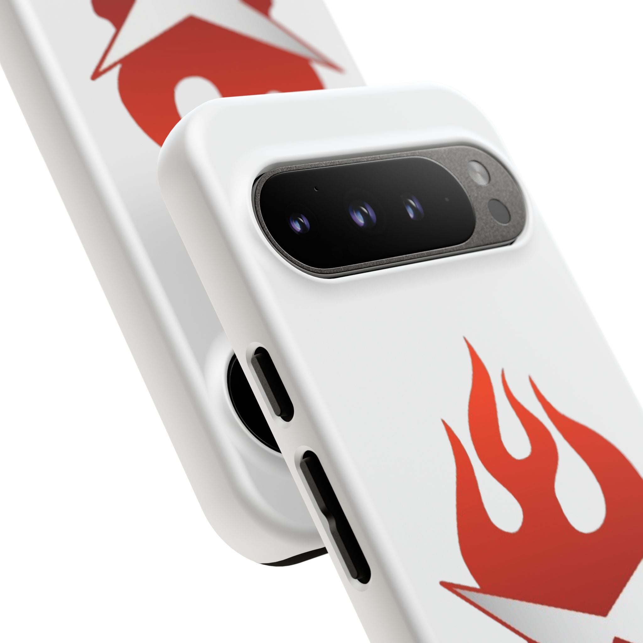 Bold Flame Phone Case, Tough Cases for Daily Protection, Stylish Accessories, Gift for Fire Lovers, Trendy Tech Gear