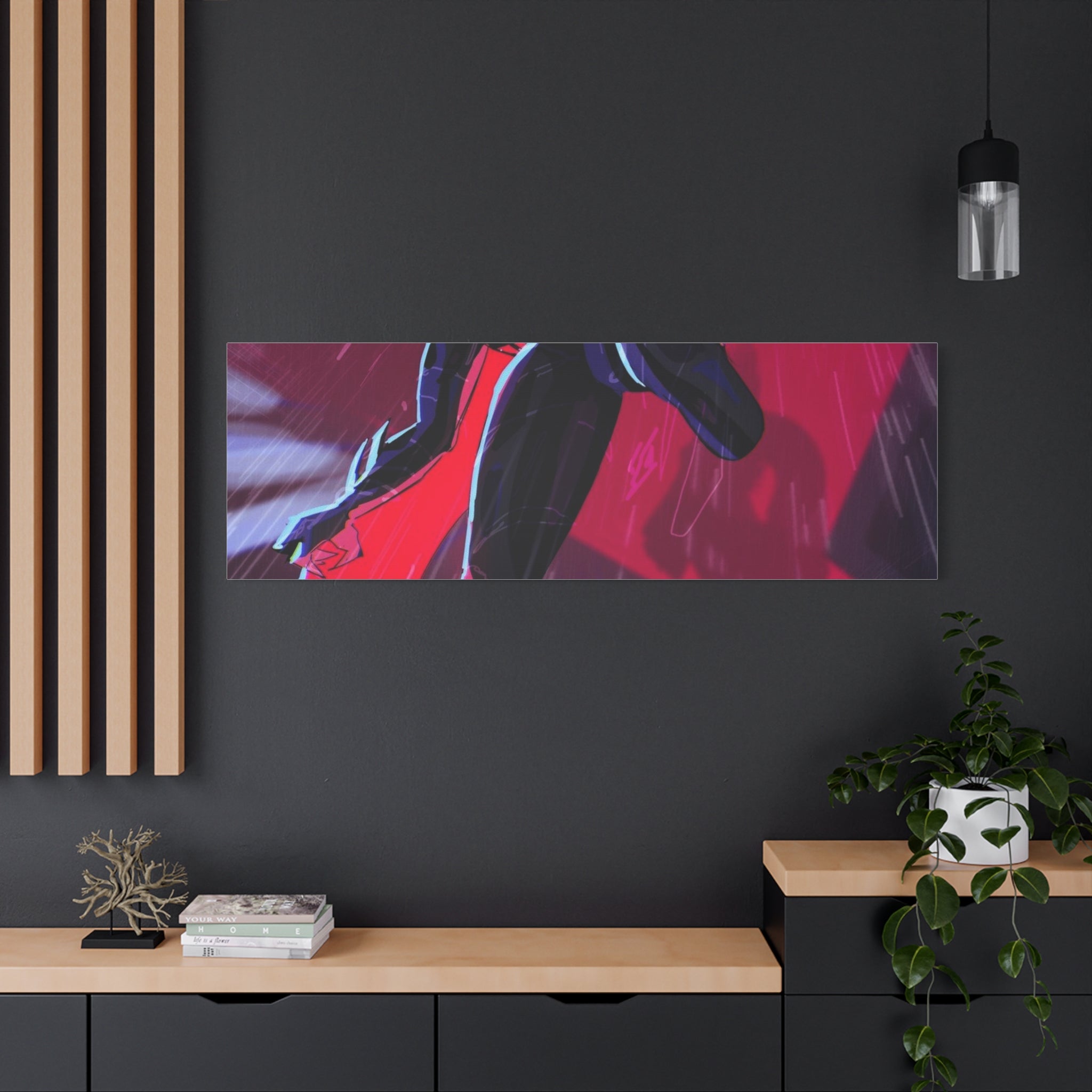 Stretched Canvas Art Print, Gothic Wall Decor, Perfect Gift for Art Lovers, Modern Bedroom Decor, Unique Home Wall Art, Gift for Her
