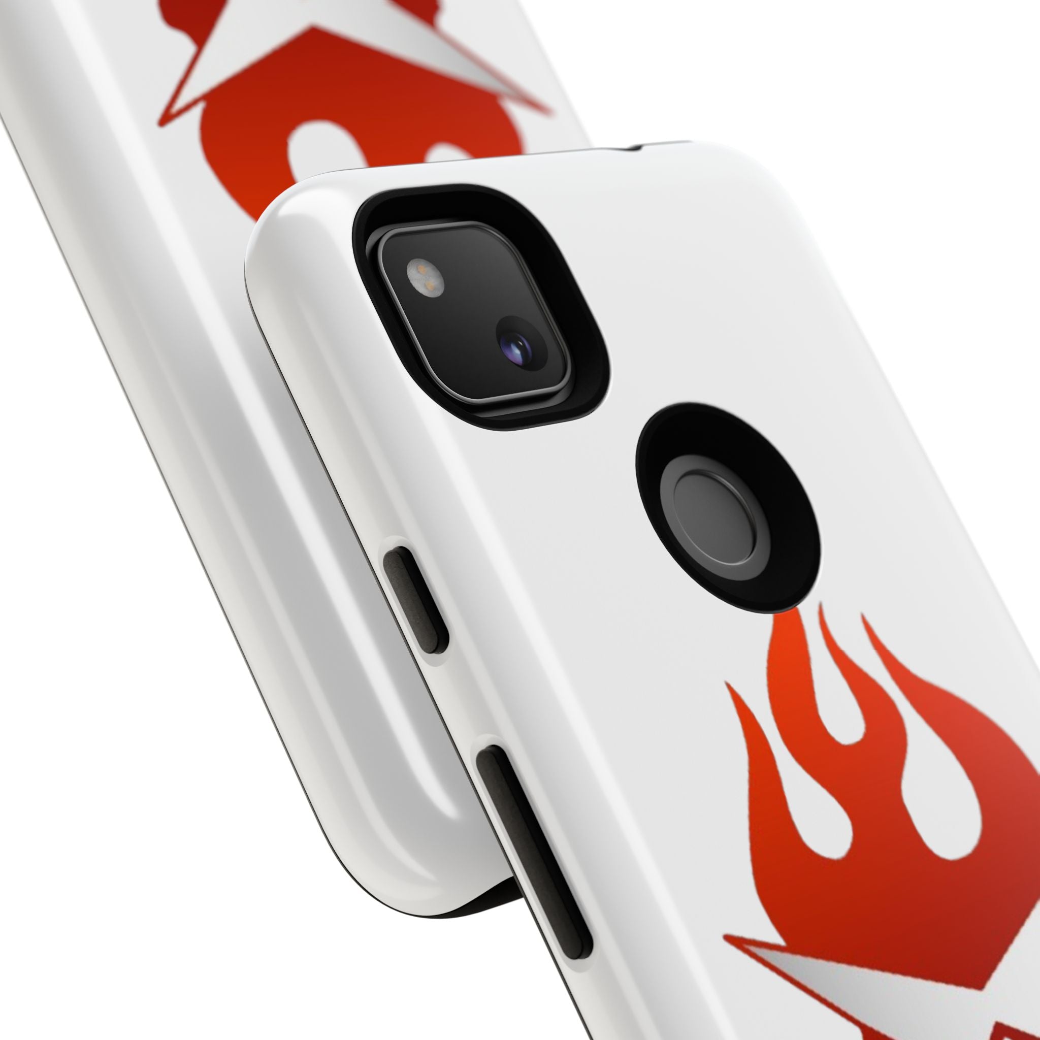 Bold Flame Phone Case, Tough Cases for Daily Protection, Stylish Accessories, Gift for Fire Lovers, Trendy Tech Gear