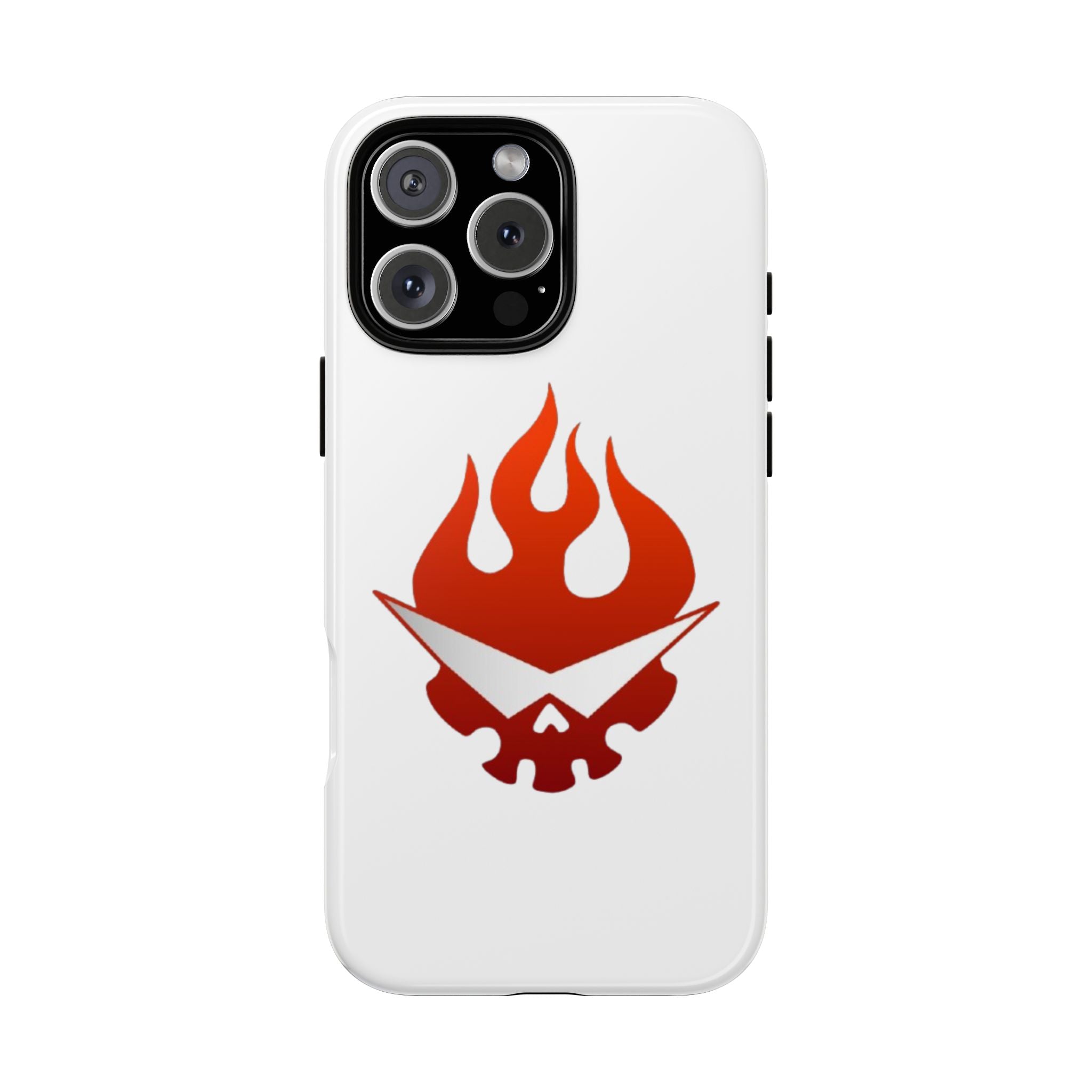 Bold Flame Phone Case, Tough Cases for Daily Protection, Stylish Accessories, Gift for Fire Lovers, Trendy Tech Gear