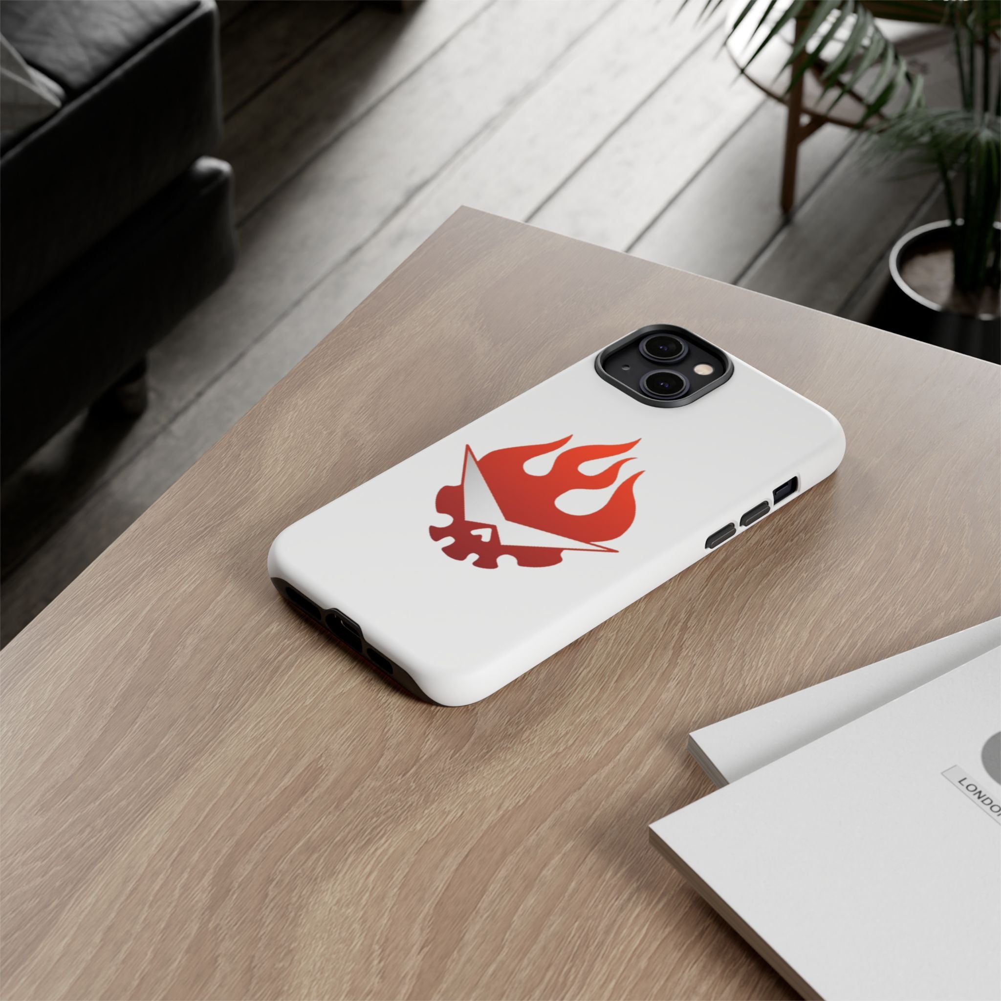 Bold Flame Phone Case, Tough Cases for Daily Protection, Stylish Accessories, Gift for Fire Lovers, Trendy Tech Gear