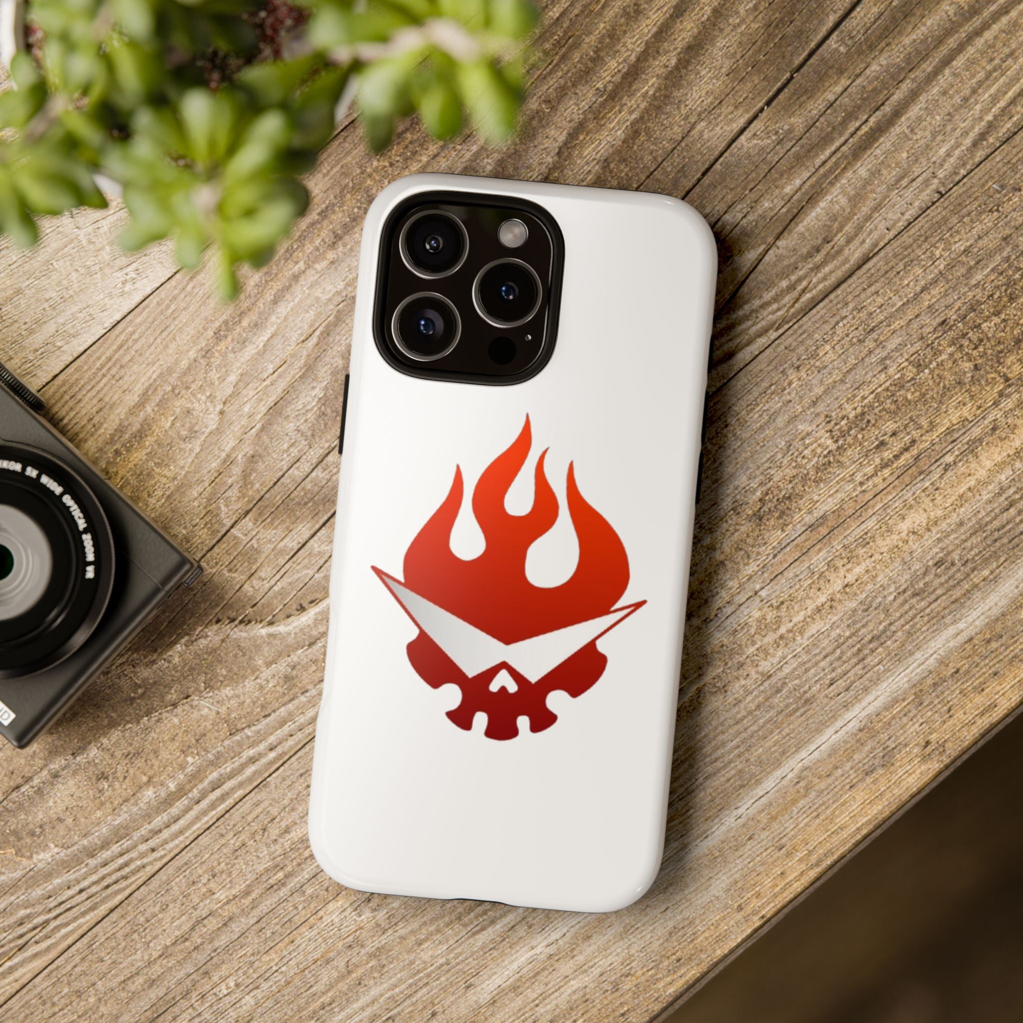 Bold Flame Phone Case, Tough Cases for Daily Protection, Stylish Accessories, Gift for Fire Lovers, Trendy Tech Gear