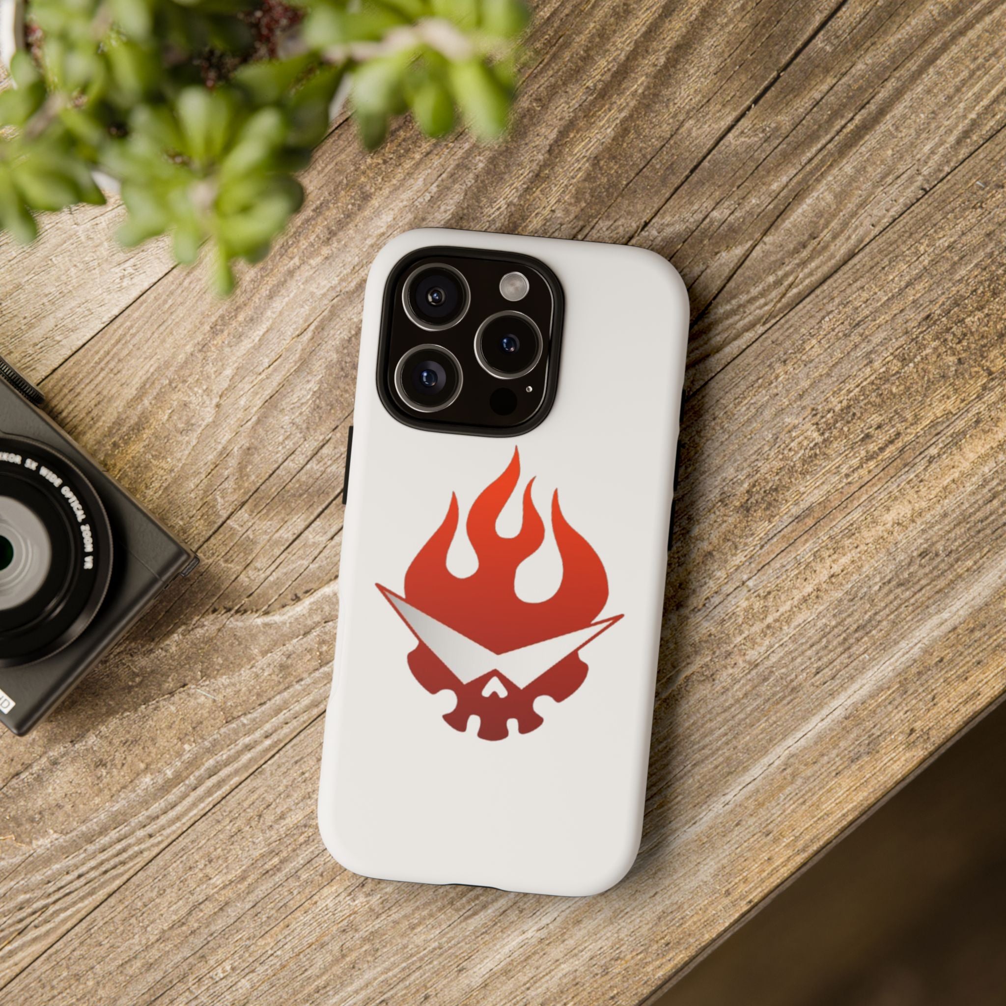 Bold Flame Phone Case, Tough Cases for Daily Protection, Stylish Accessories, Gift for Fire Lovers, Trendy Tech Gear
